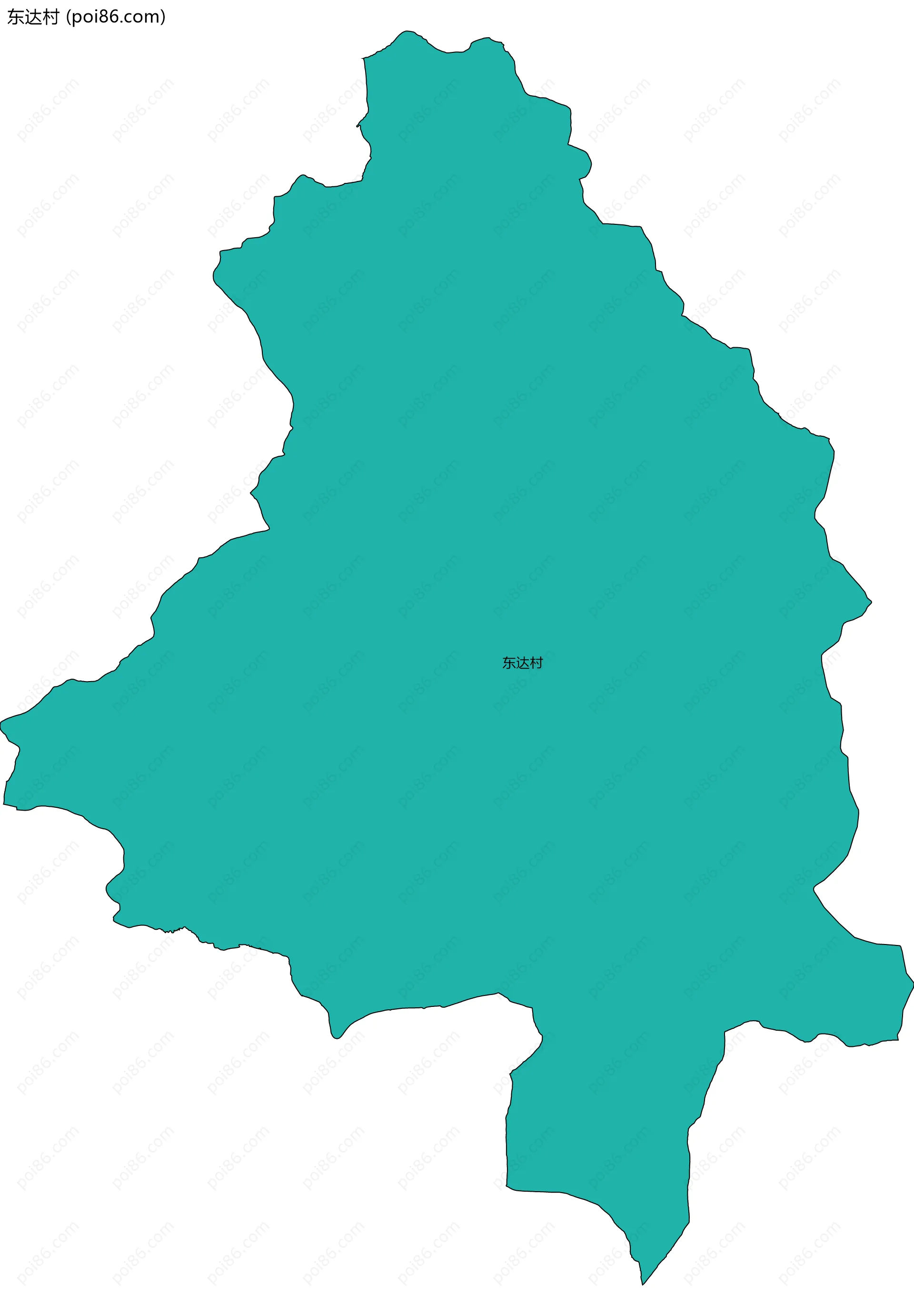 东达村边界地图