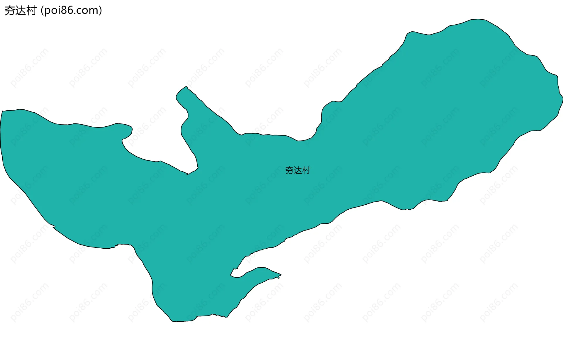 夯达村边界地图
