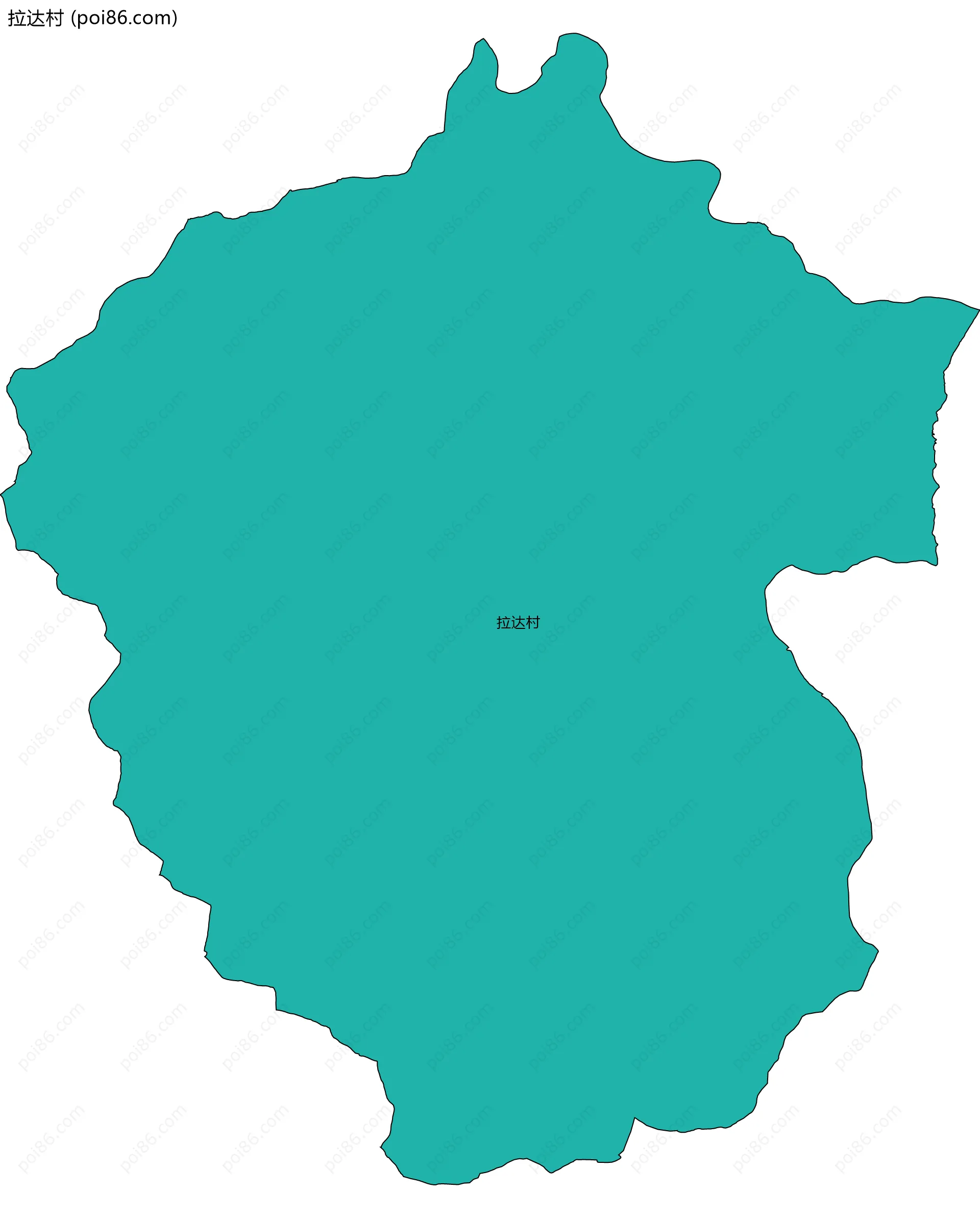 拉达村边界地图