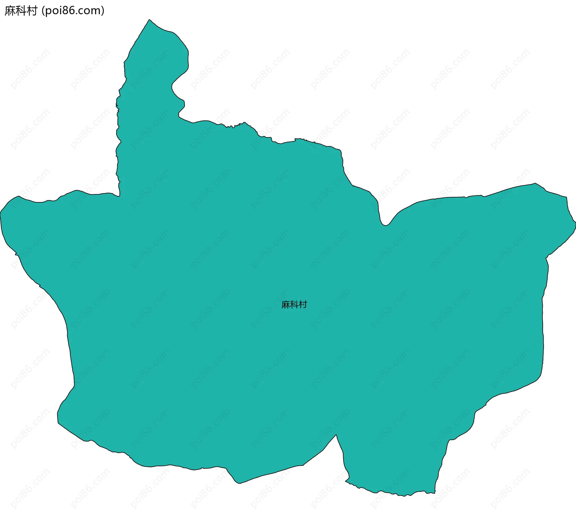 麻科村边界地图