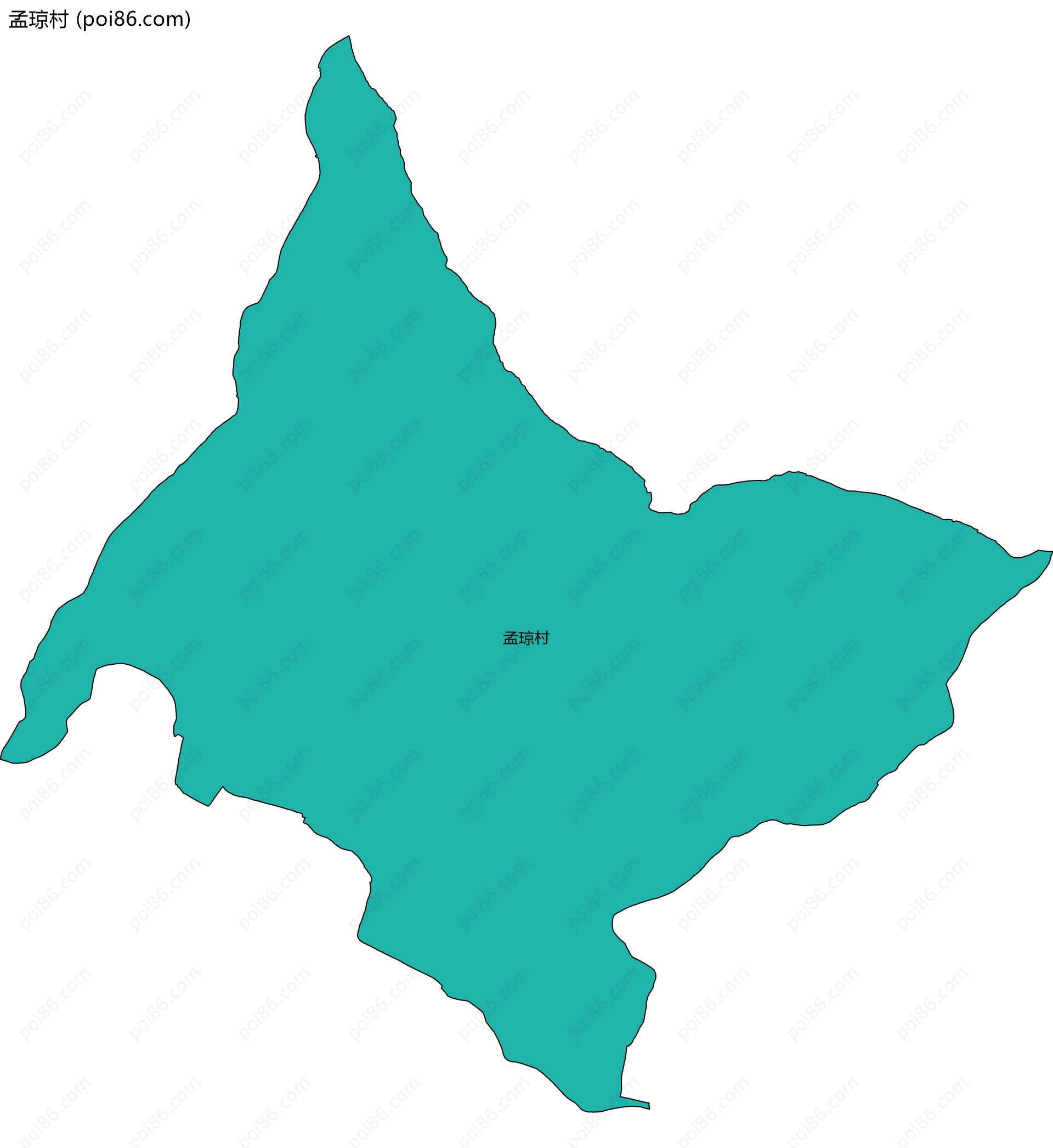 孟琼村边界地图