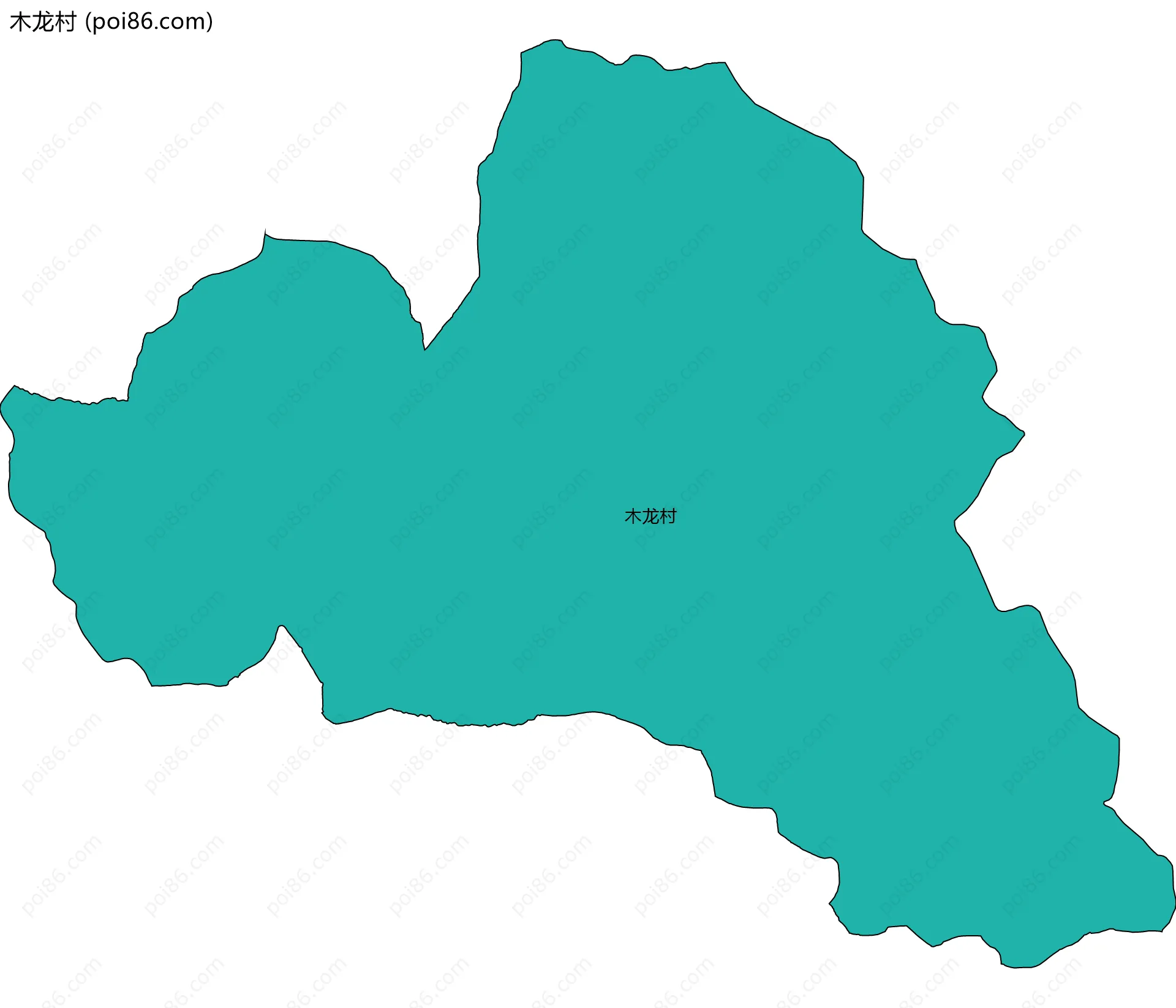 木龙村边界地图