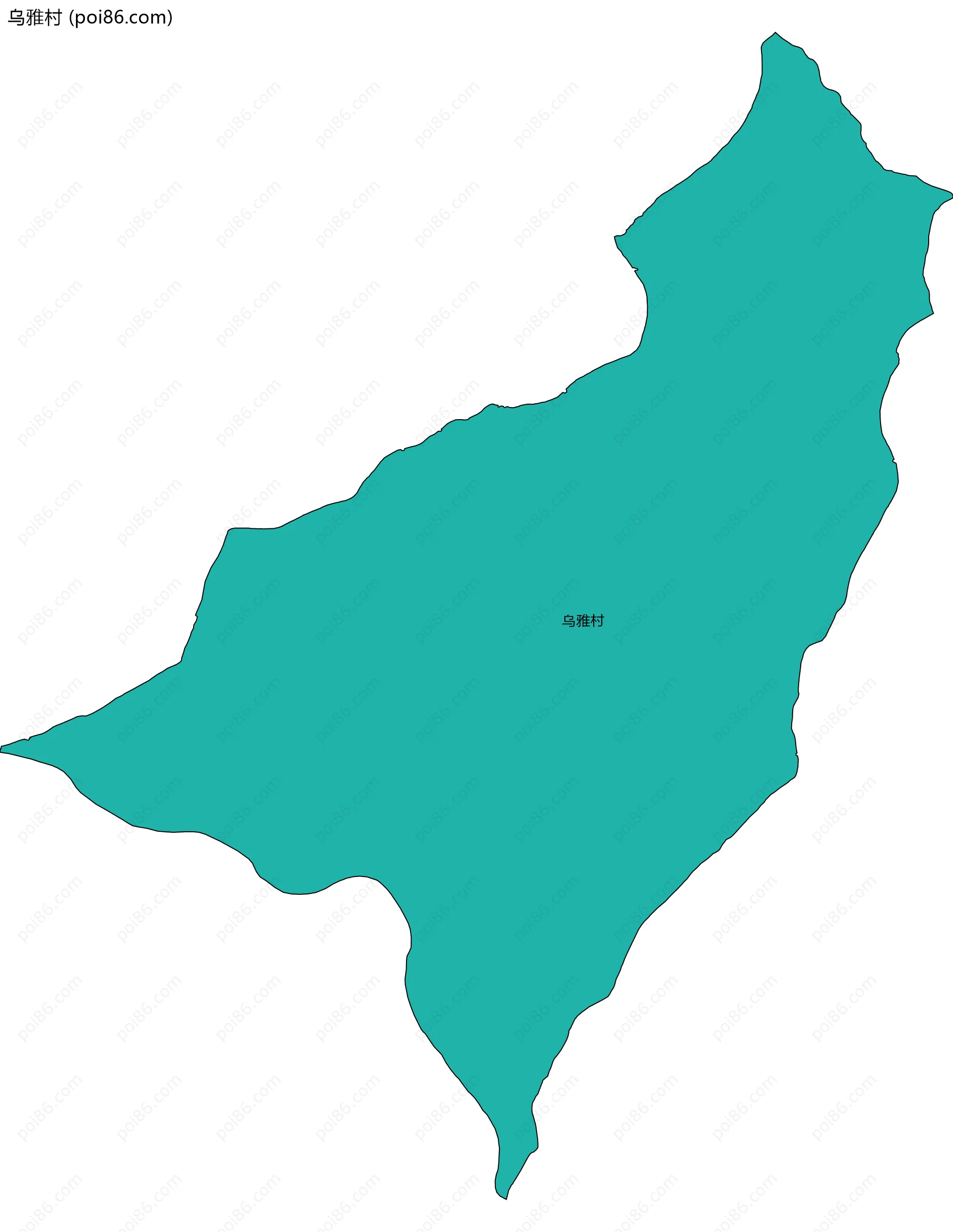 乌雅村边界地图