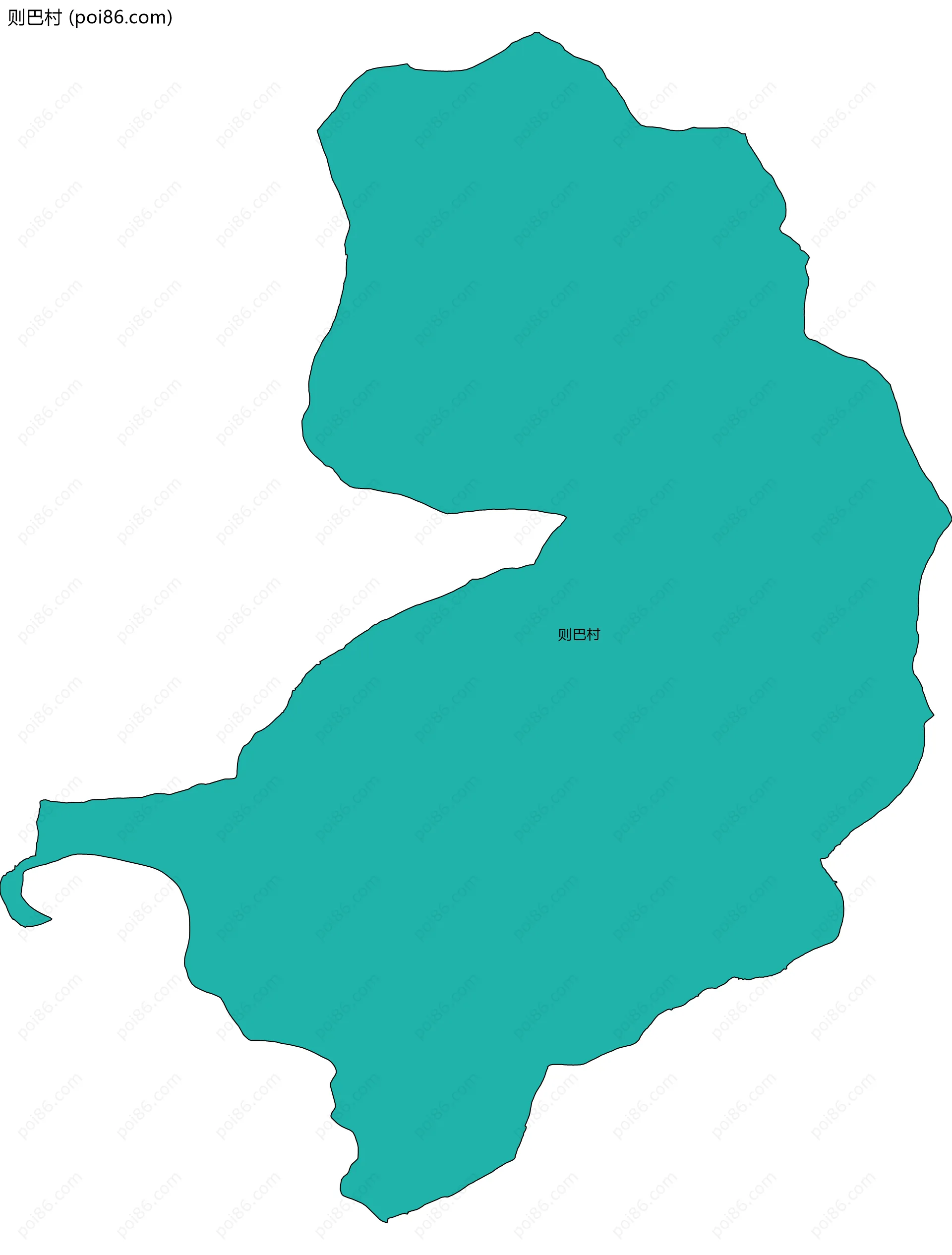 则巴村边界地图