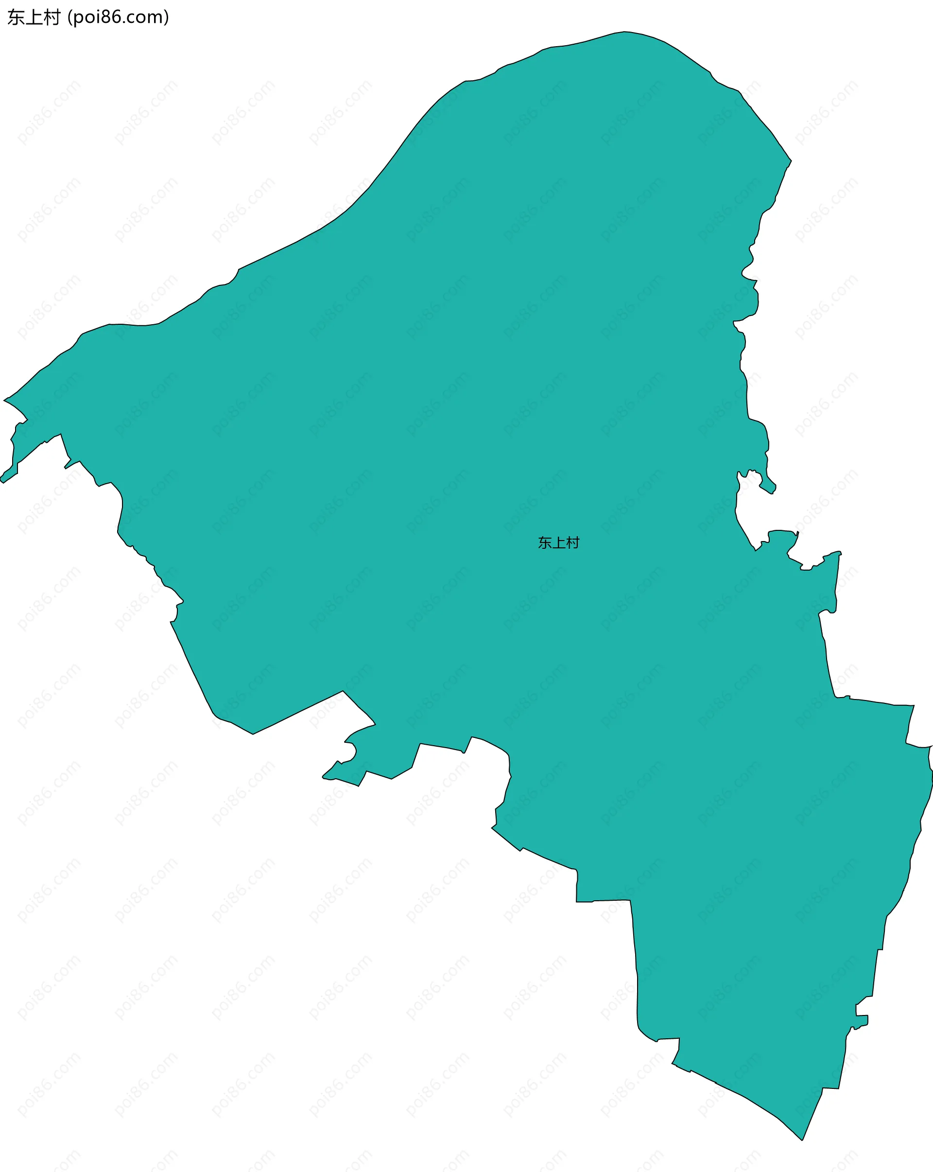 东上村边界地图