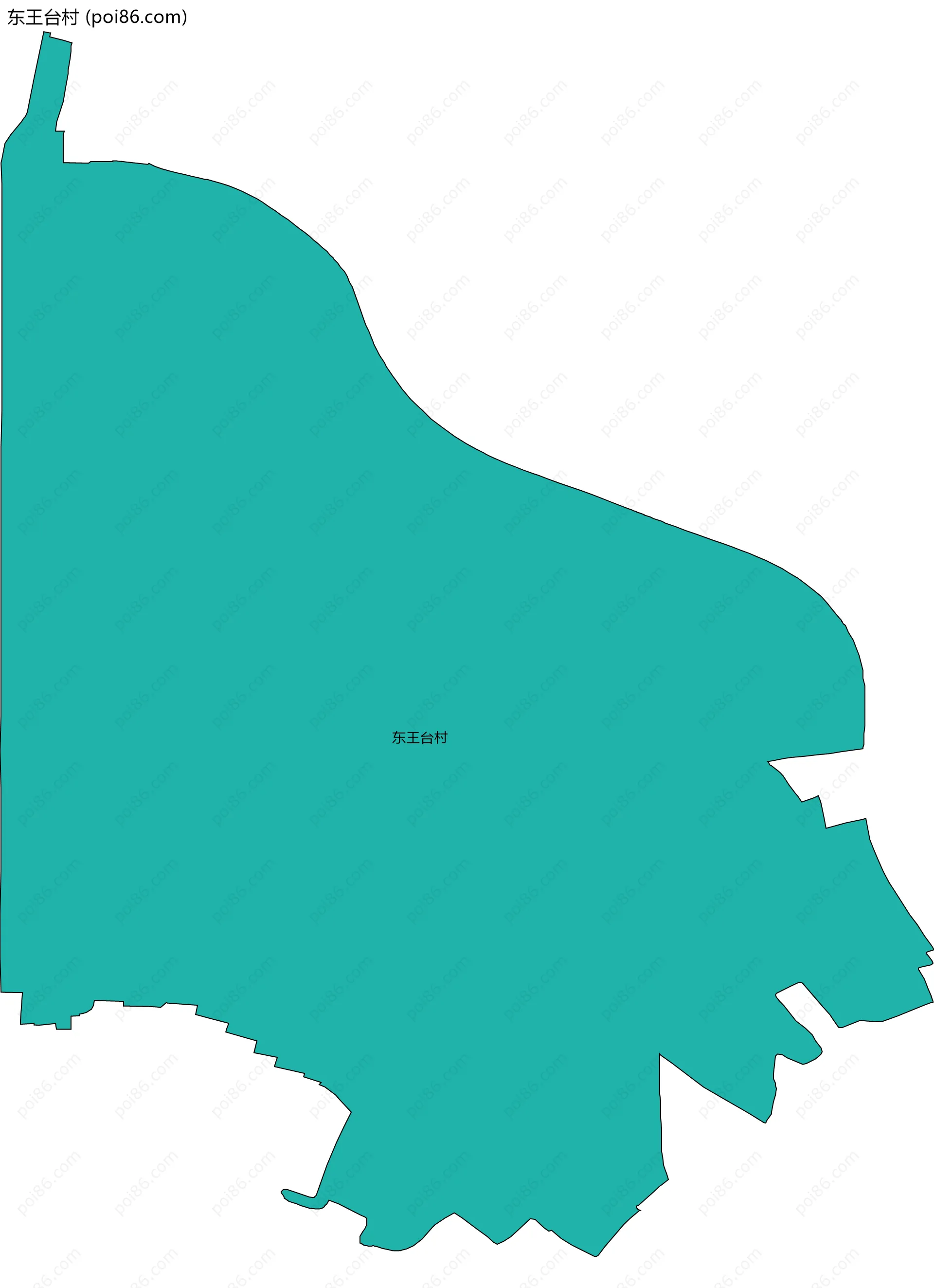 东王台村边界地图