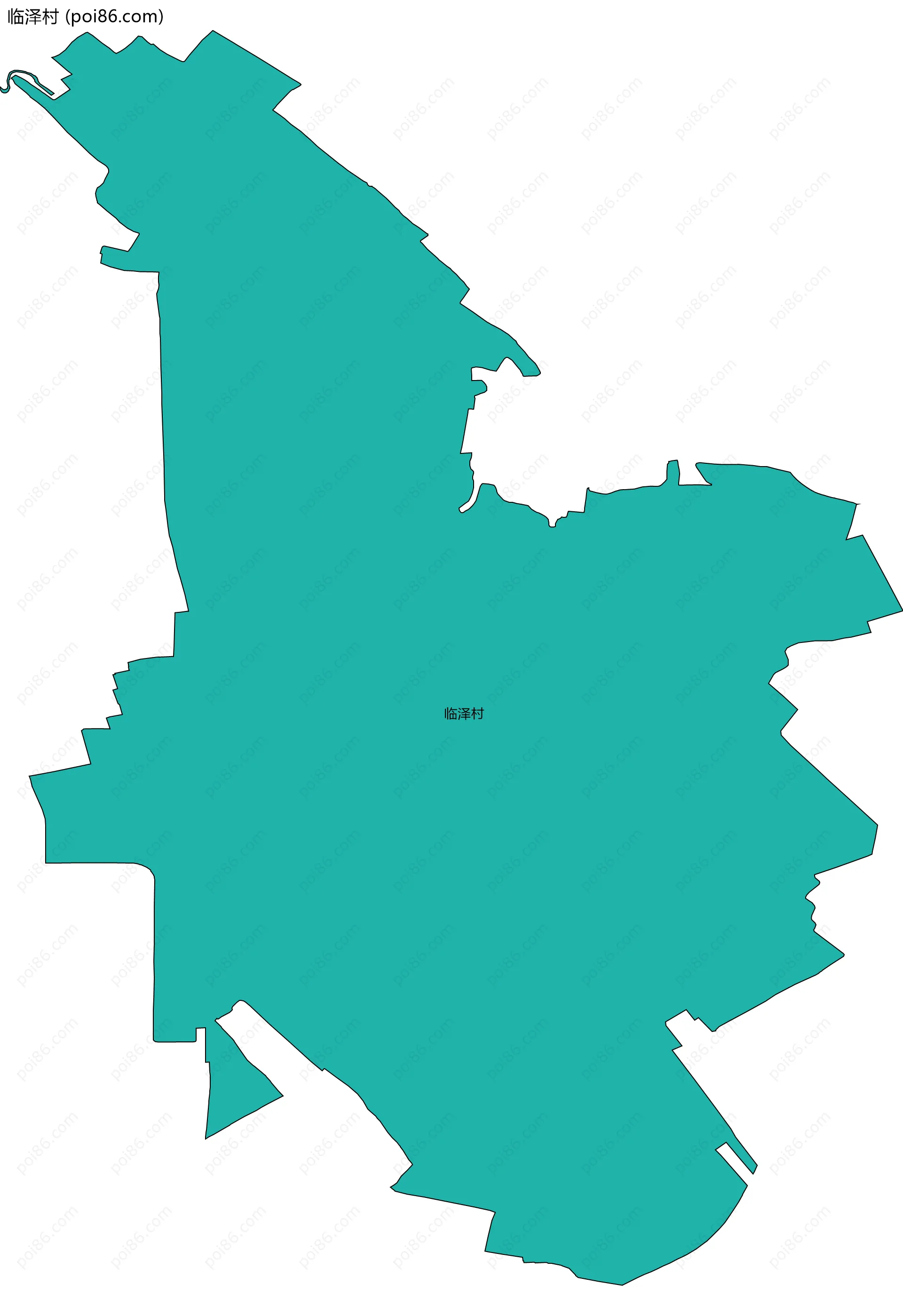 临泽村边界地图