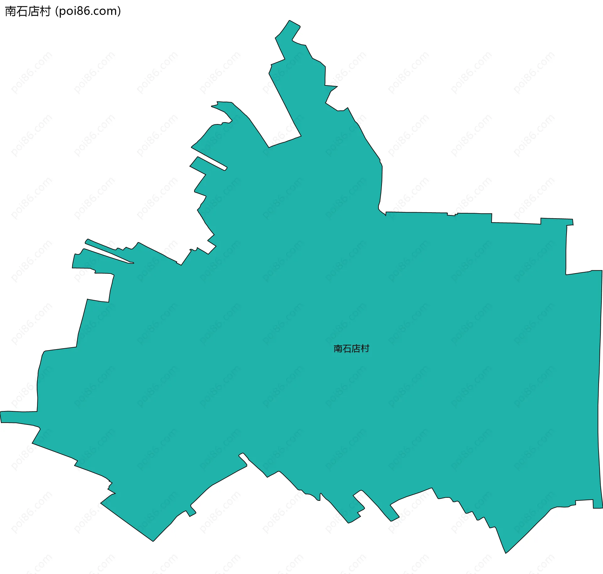 南石店村边界地图