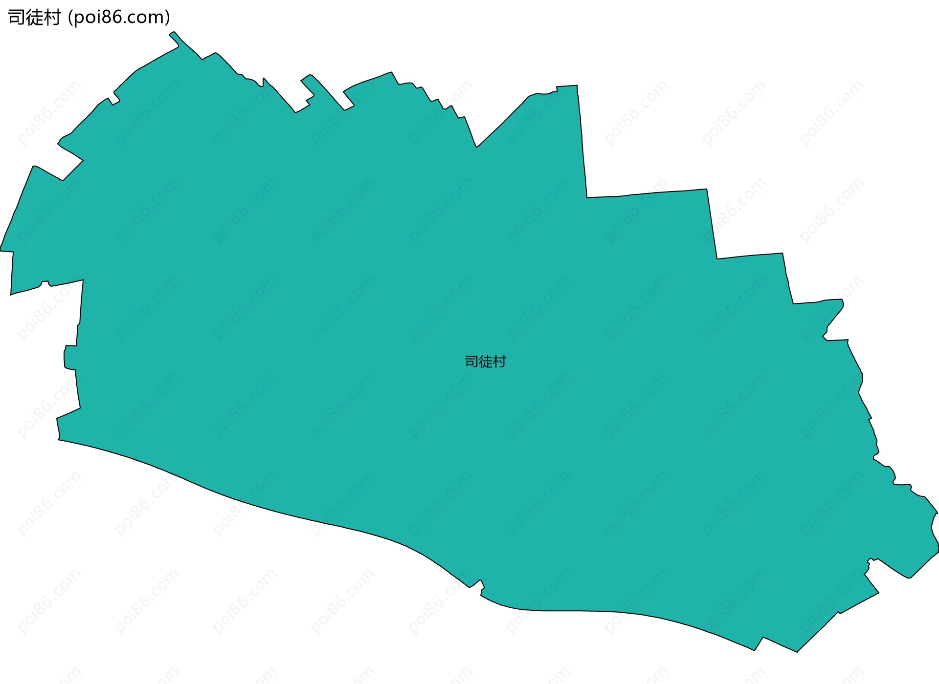 司徒村边界地图