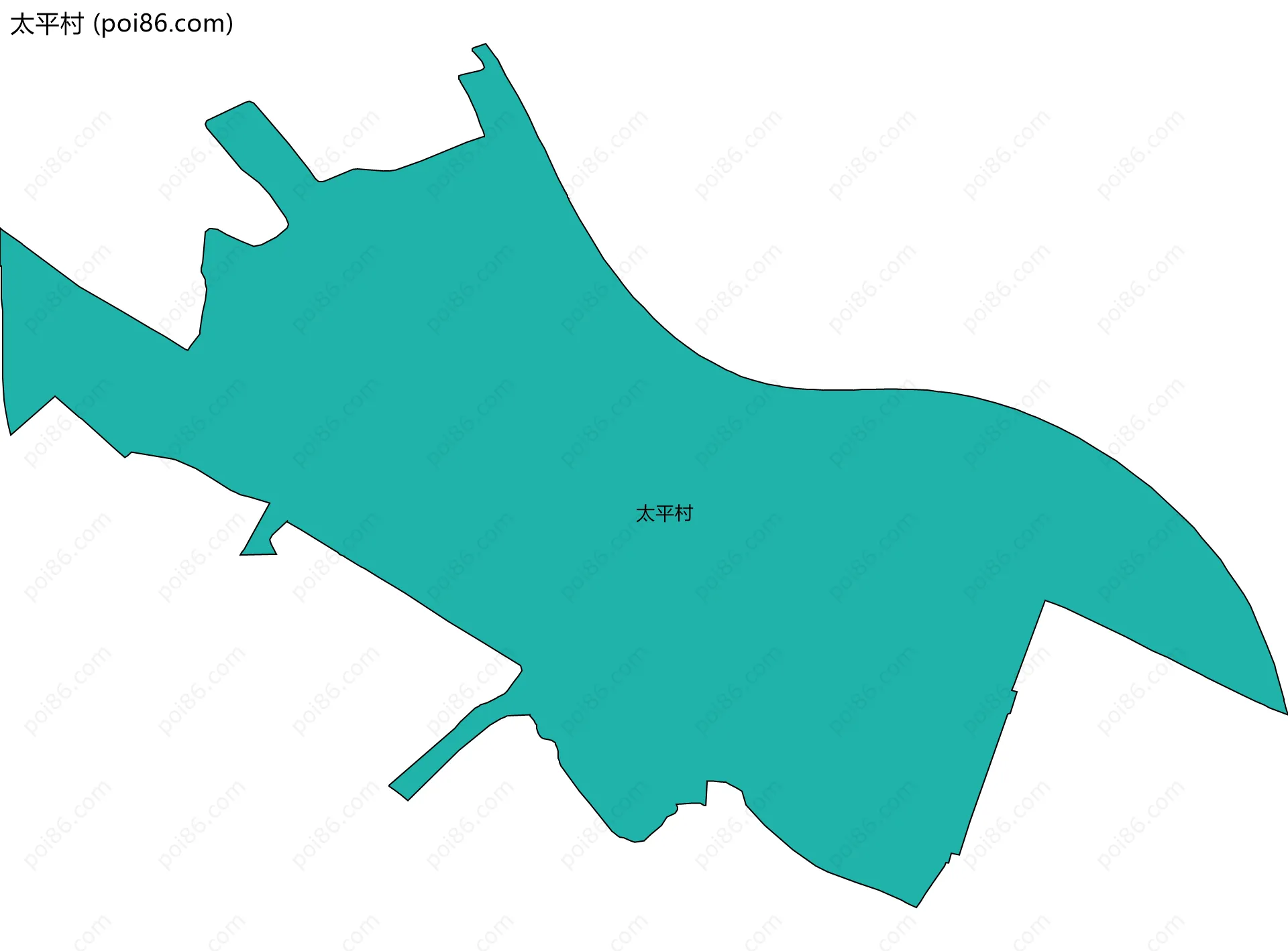 太平村边界地图