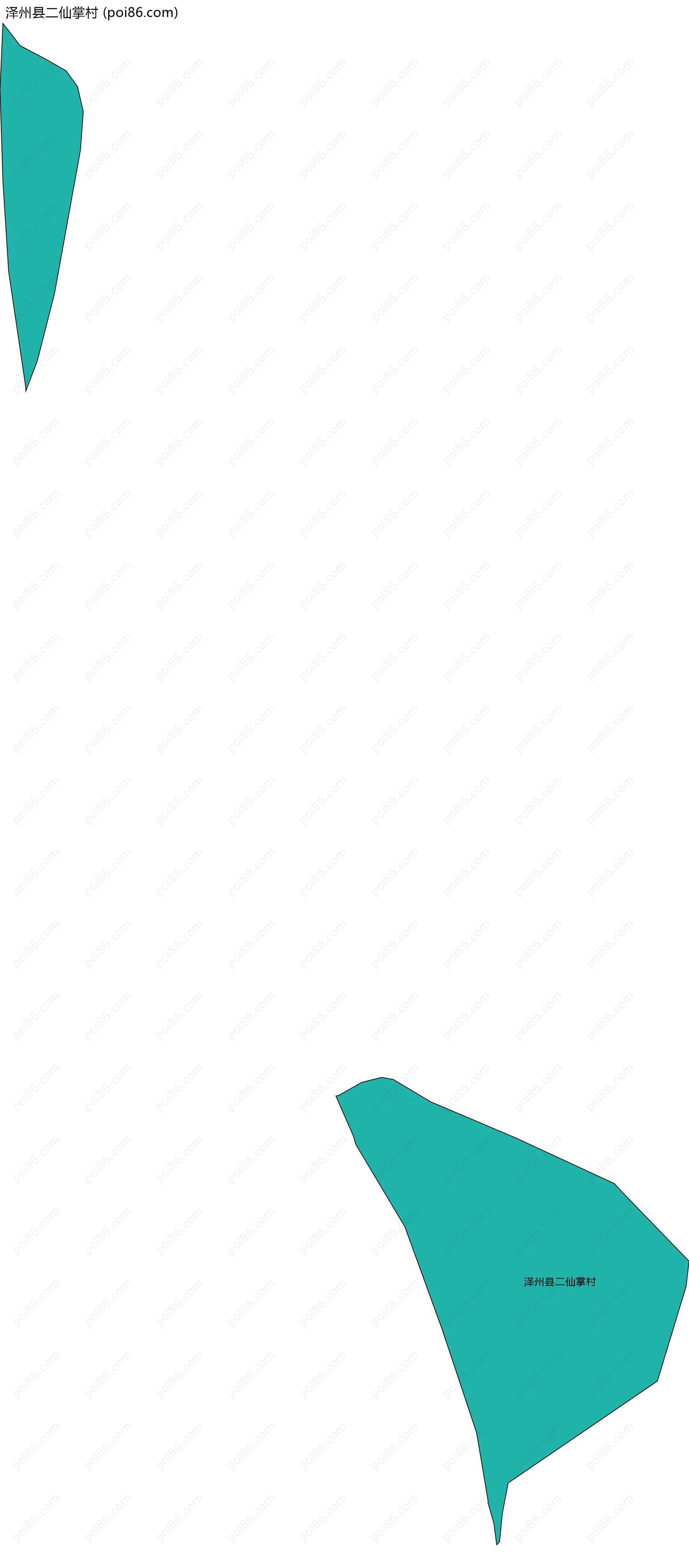 泽州县二仙掌村边界地图