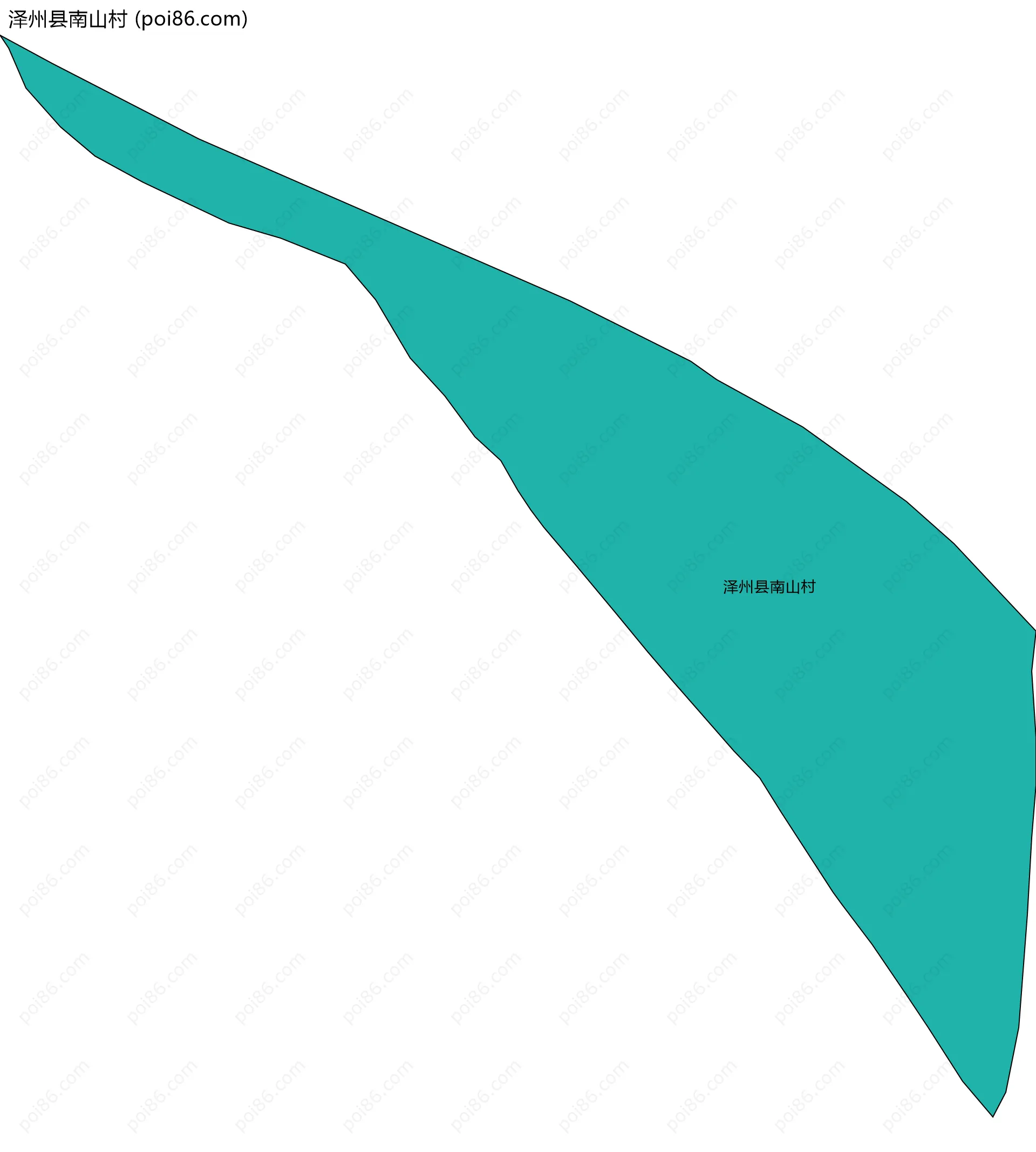 泽州县南山村边界地图