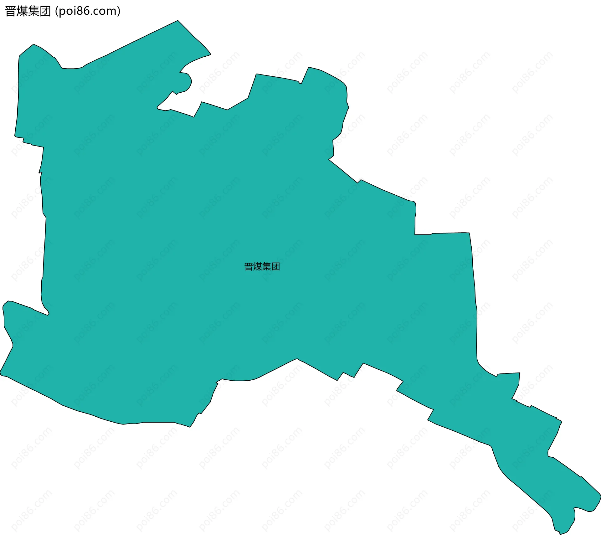 晋煤集团边界地图