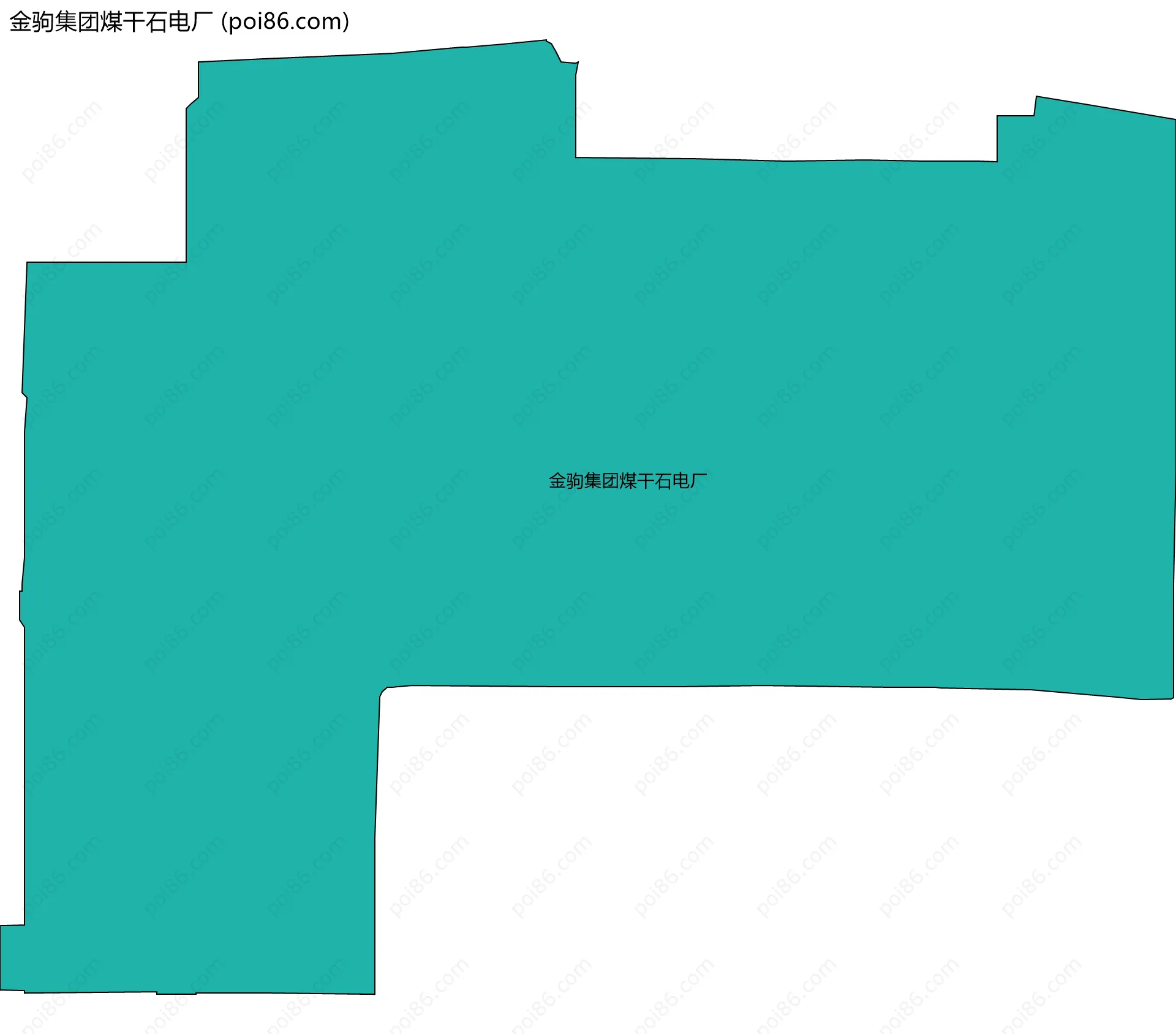 金驹集团煤干石电厂边界地图
