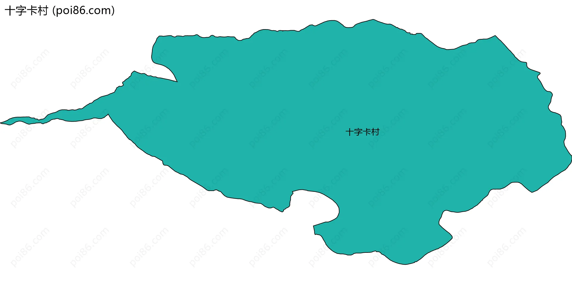 十字卡村边界地图