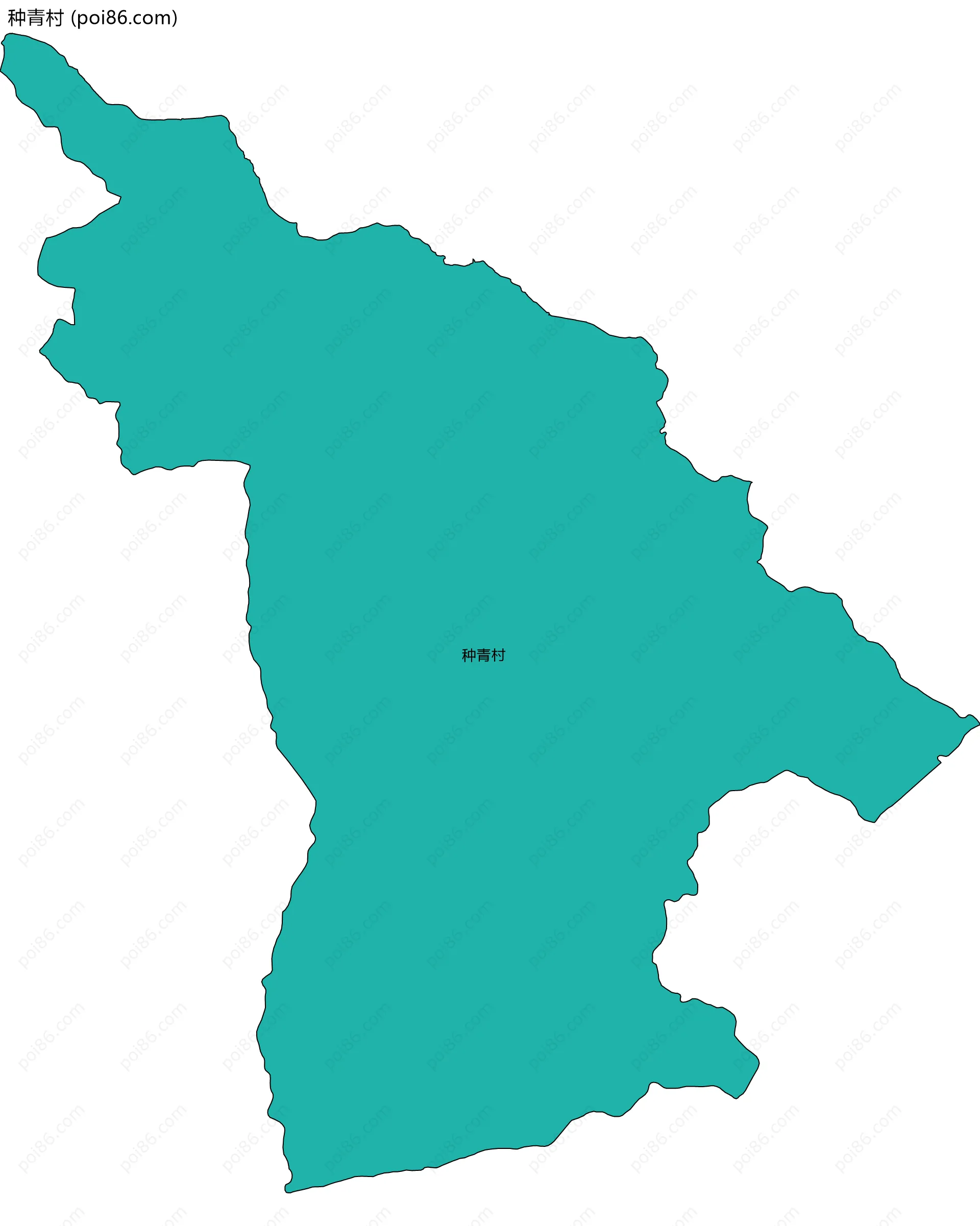 种青村边界地图