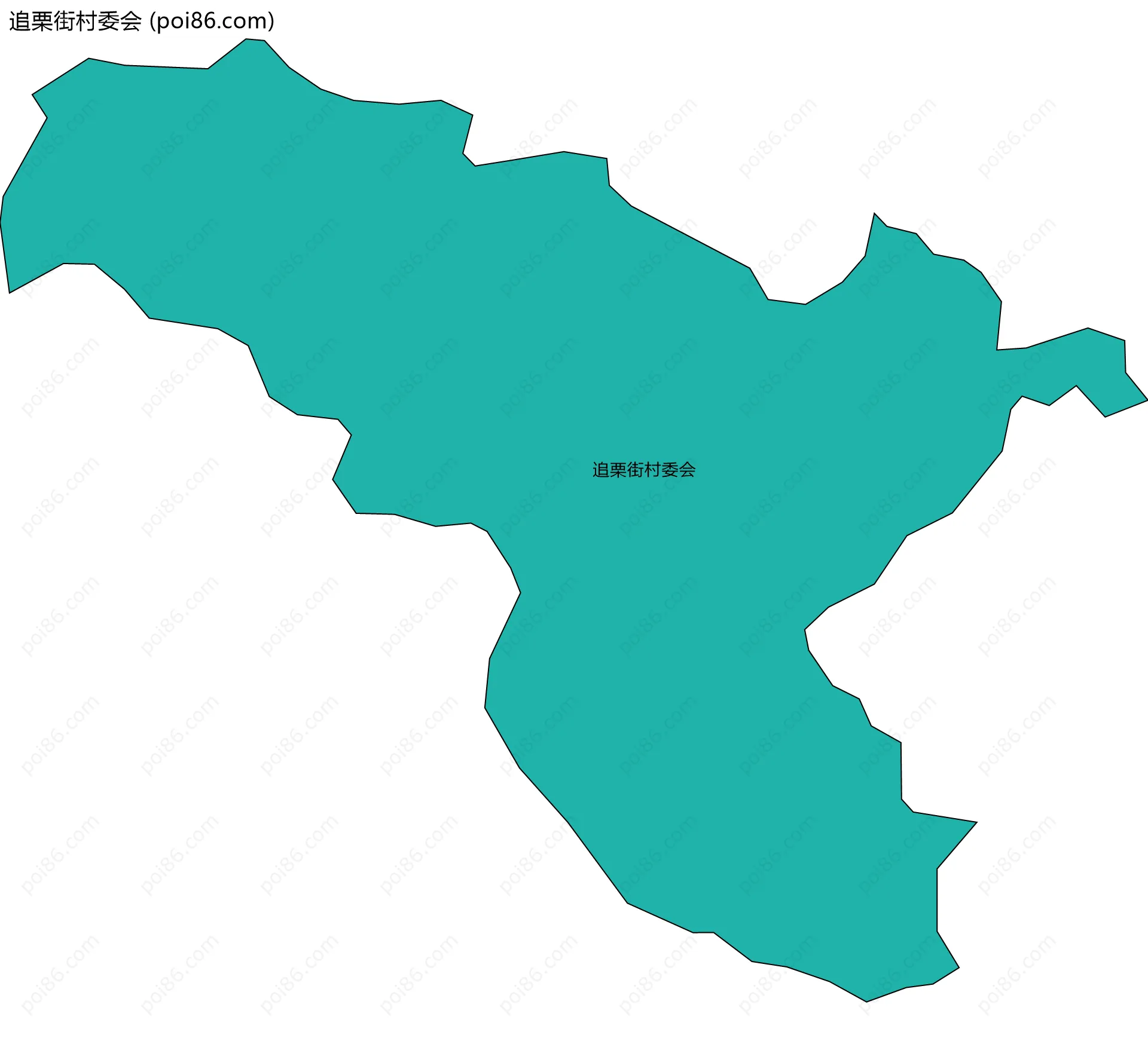 追栗街村委会边界地图