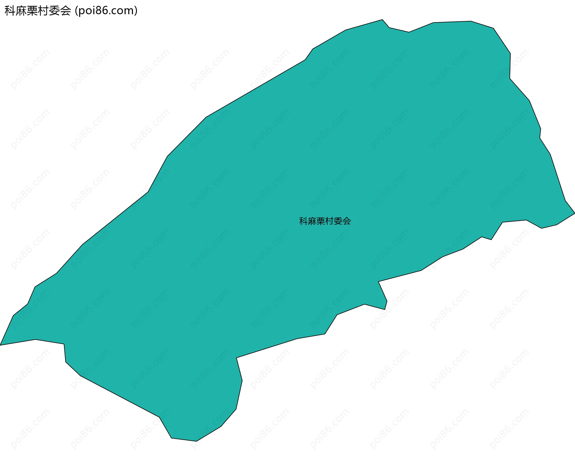 科麻栗村委会边界地图