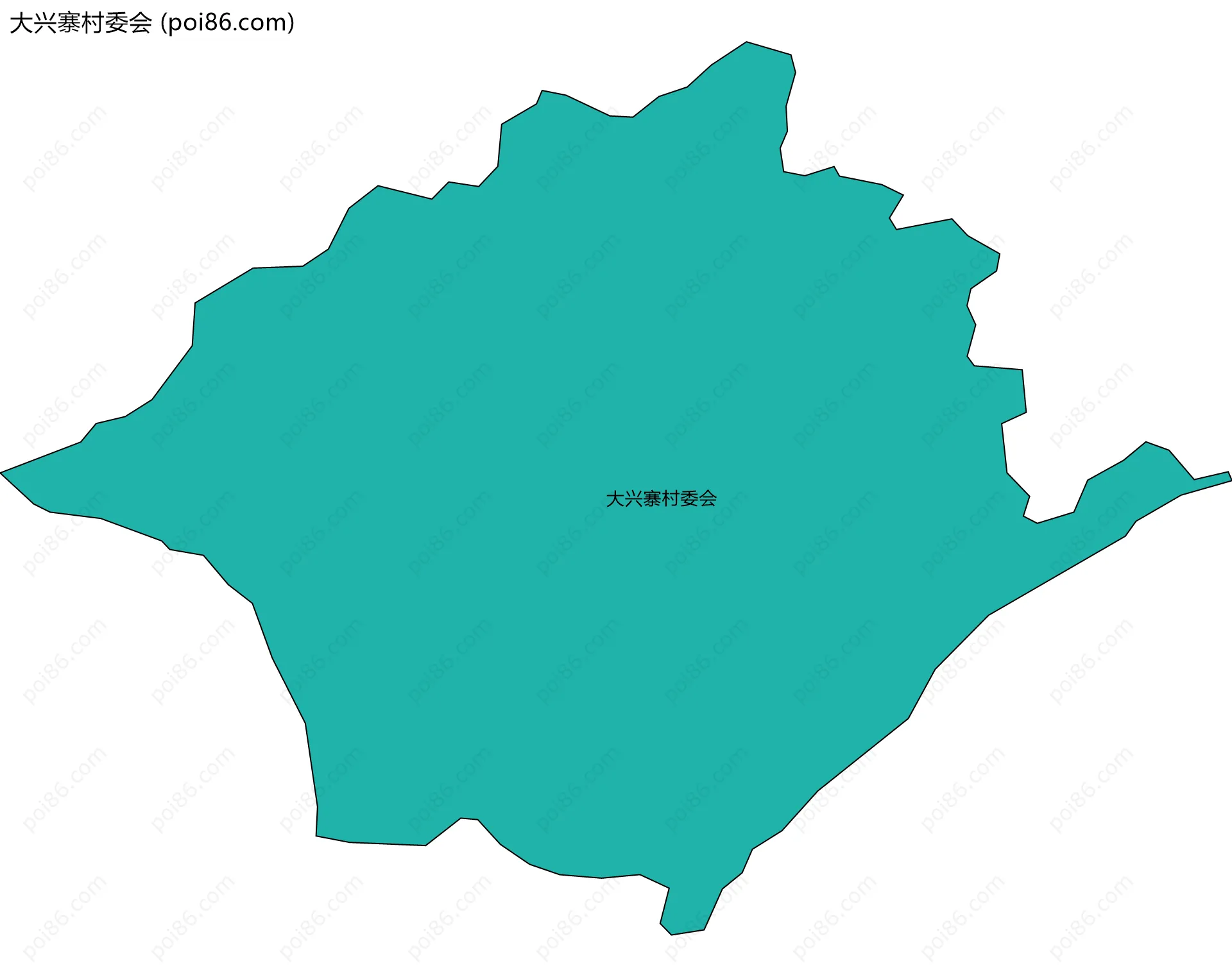 大兴寨村委会边界地图