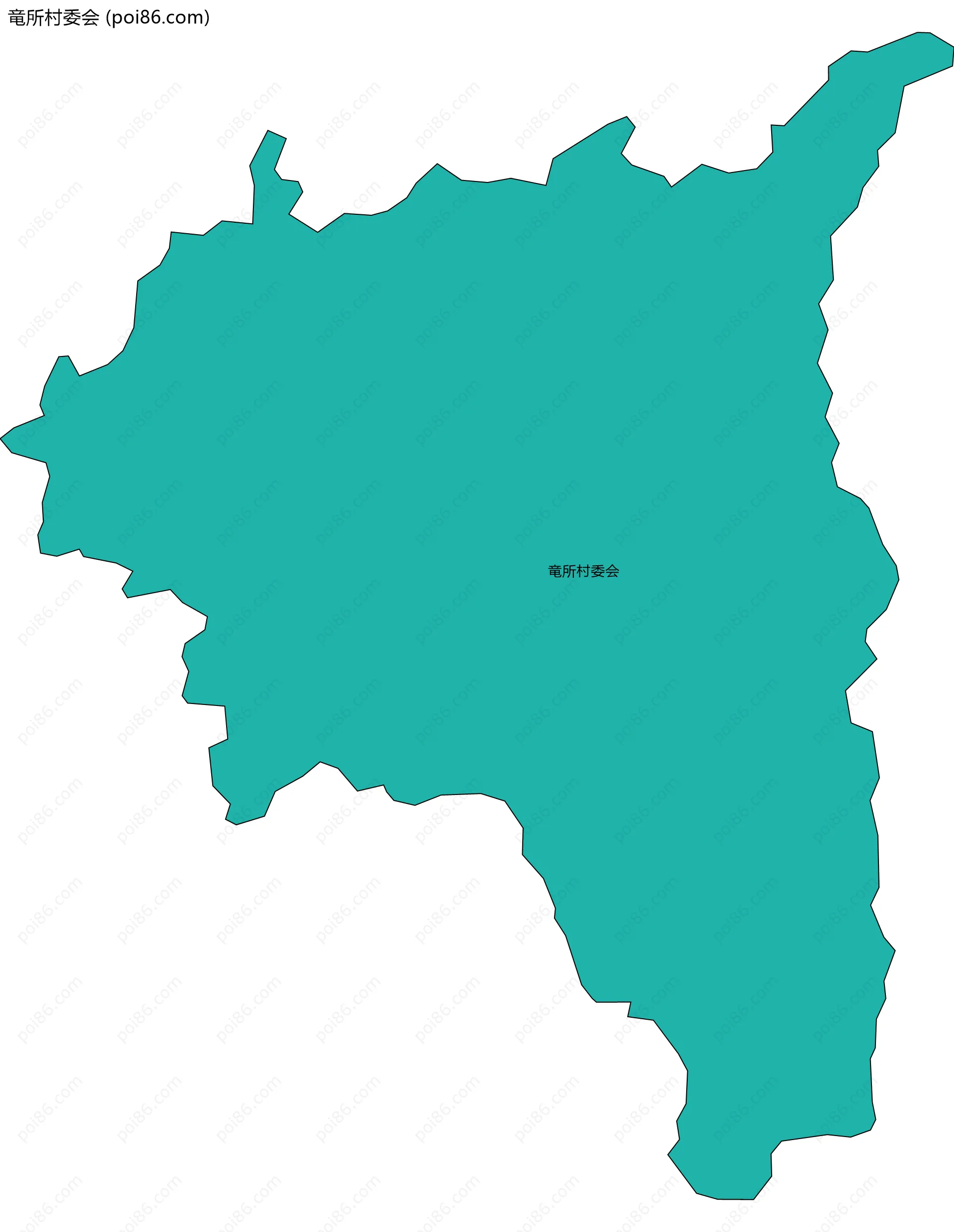 竜所村委会边界地图
