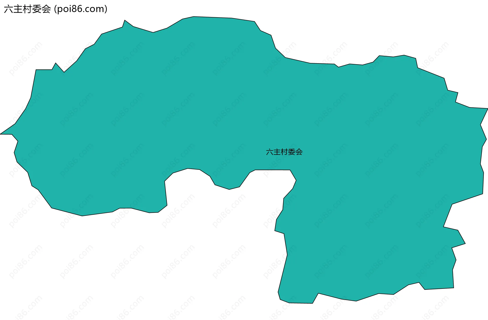 六主村委会边界地图