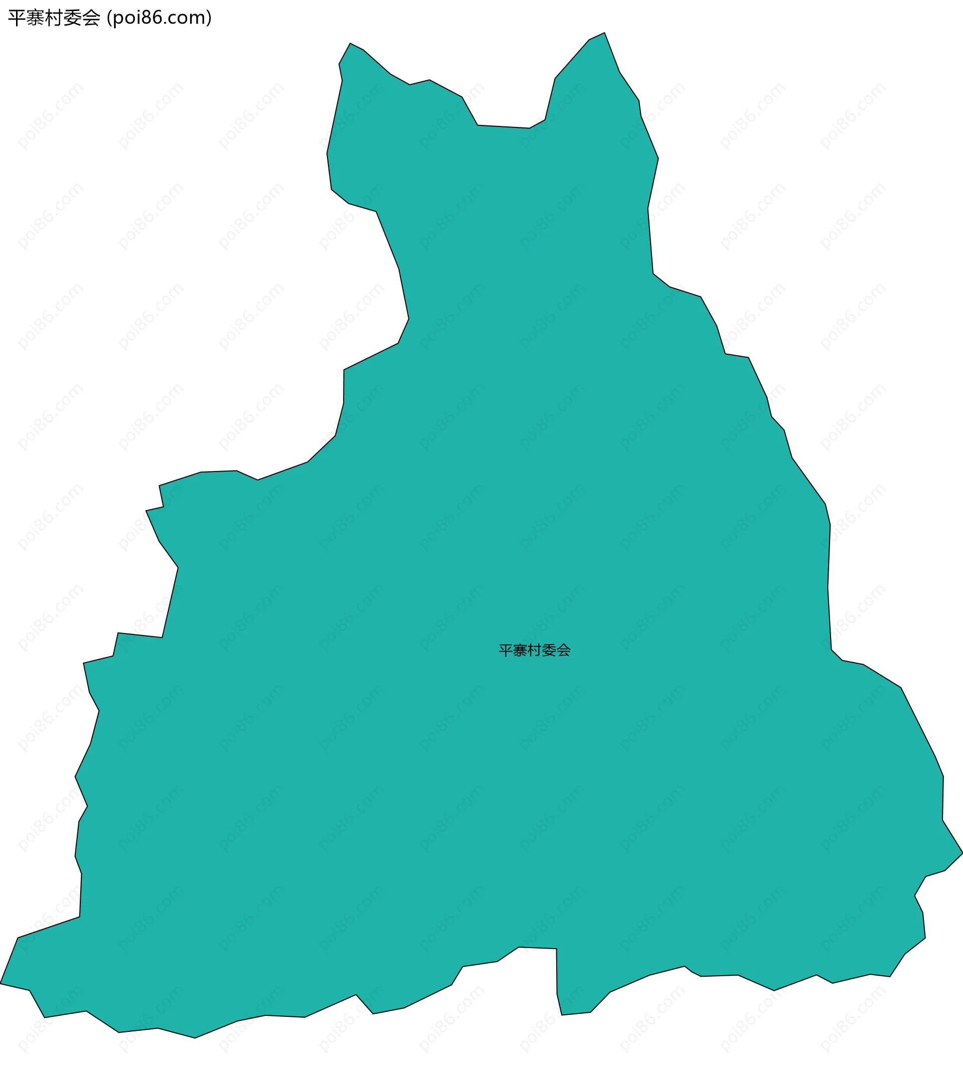 平寨村委会边界地图