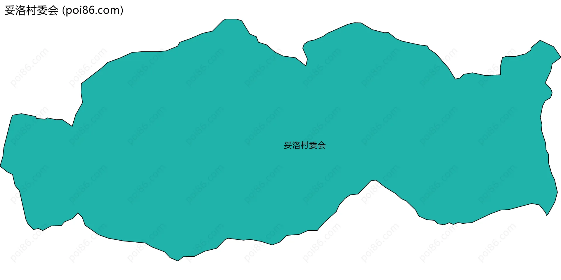 妥洛村委会边界地图