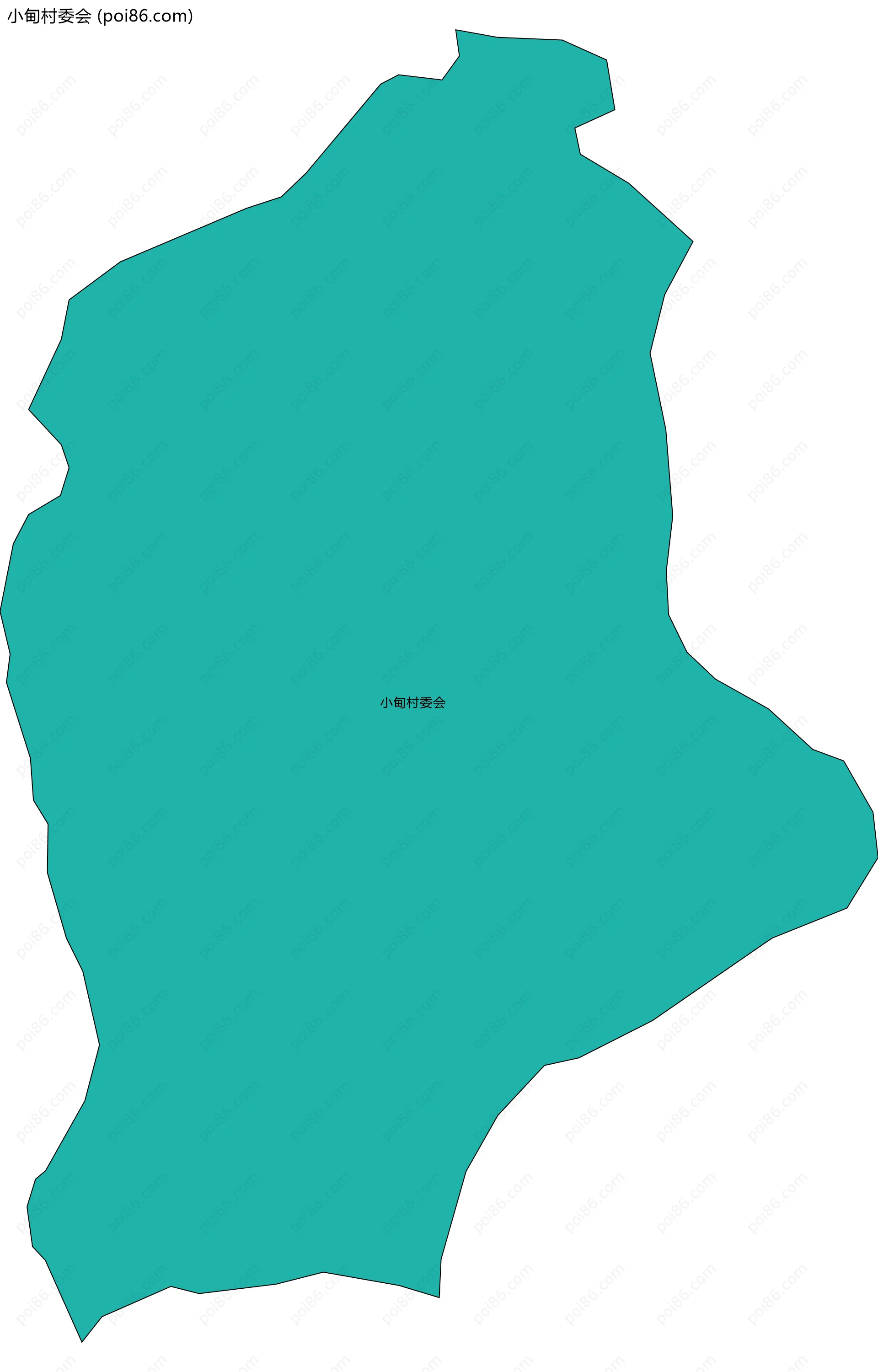 小甸村委会边界地图