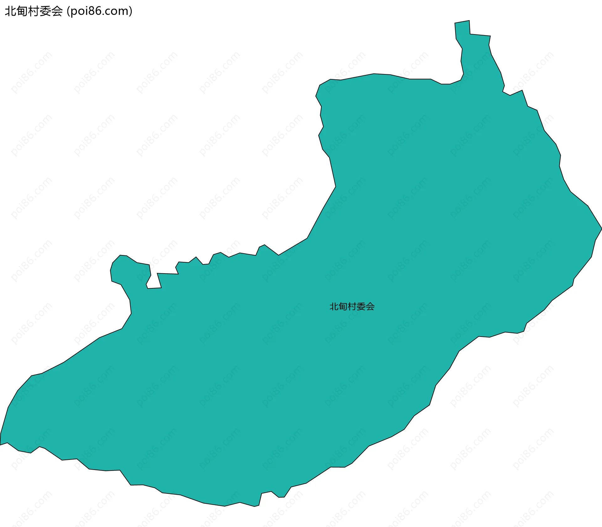 北甸村委会边界地图