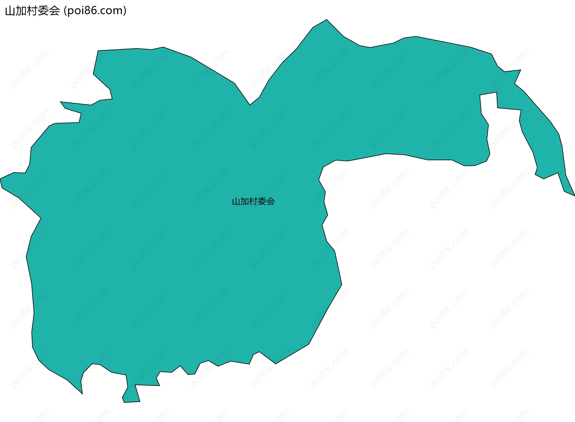 山加村委会边界地图