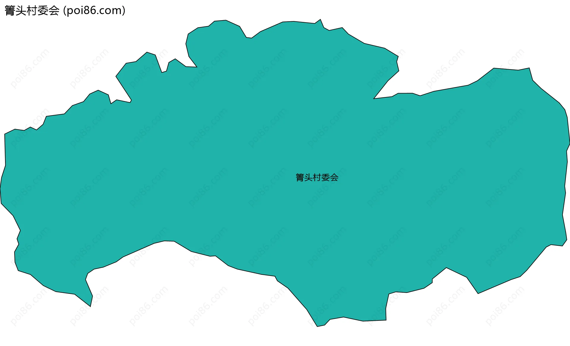 箐头村委会边界地图