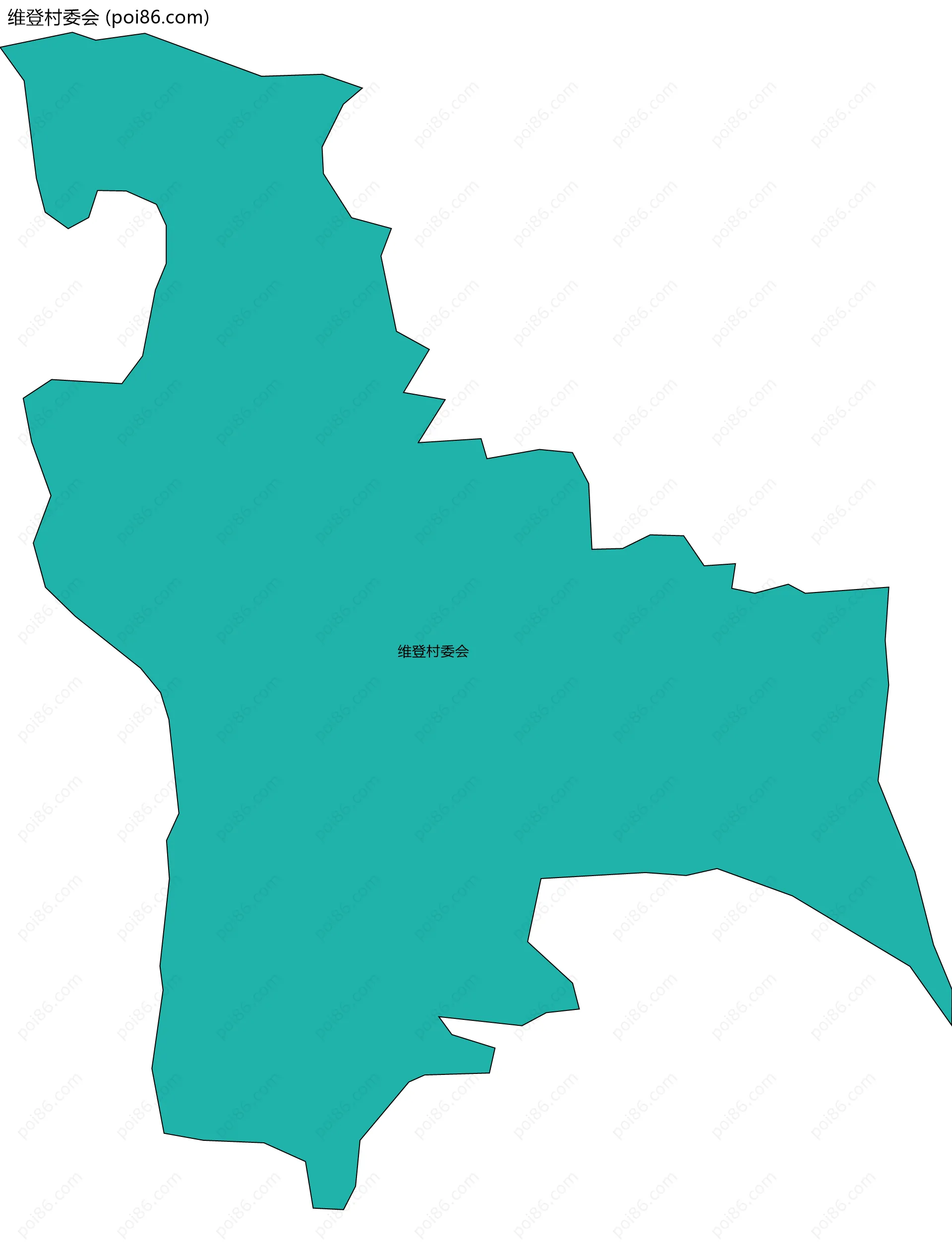 维登村委会边界地图