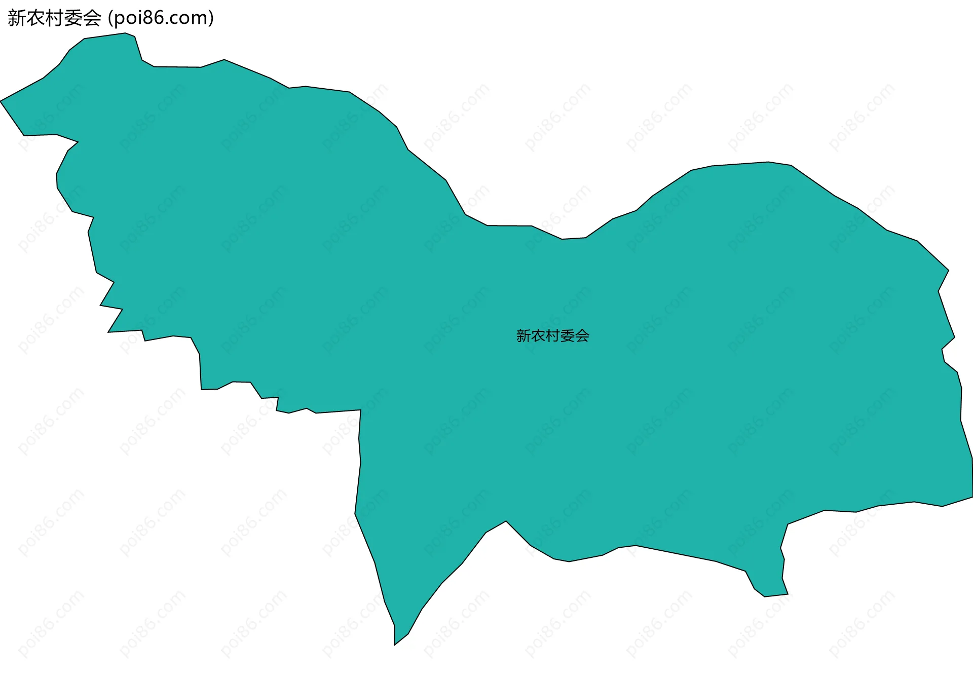新农村委会边界地图