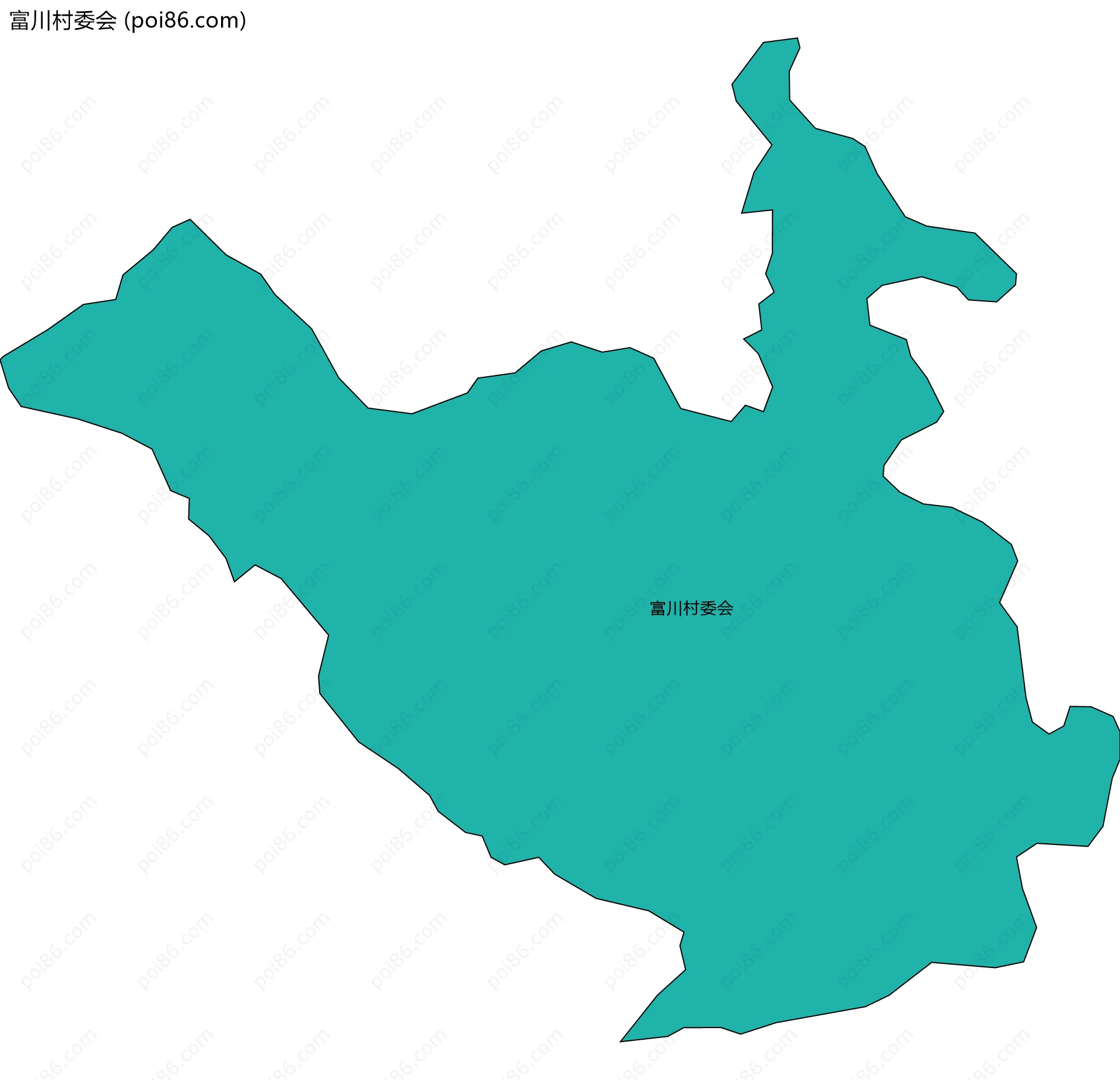 富川村委会边界地图