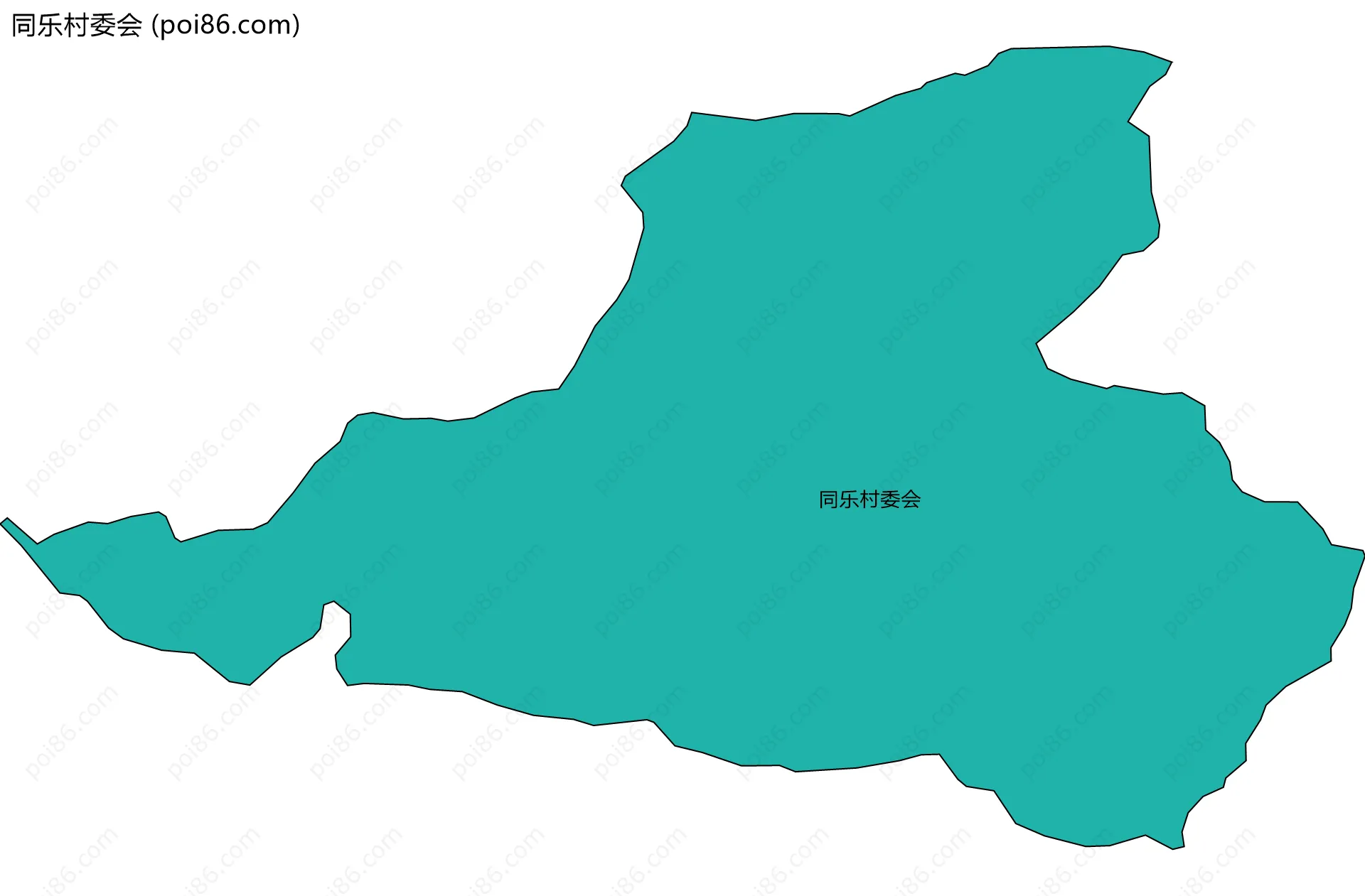 同乐村委会边界地图