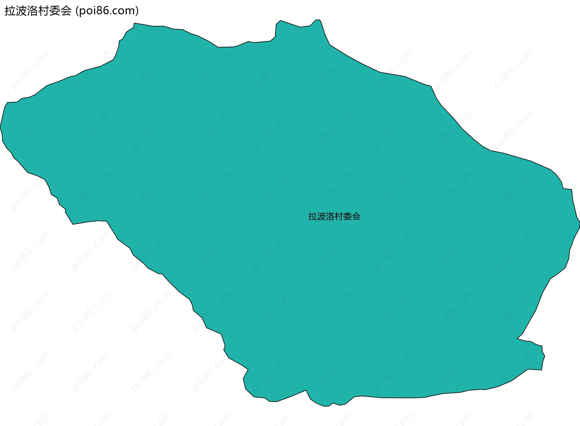 拉波洛村委会边界地图