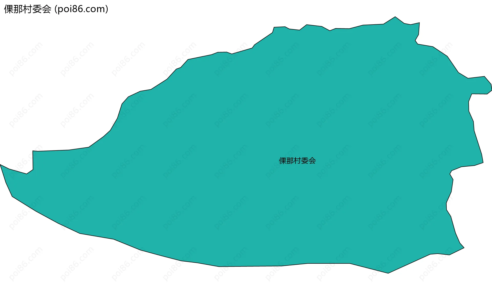 倮那村委会边界地图