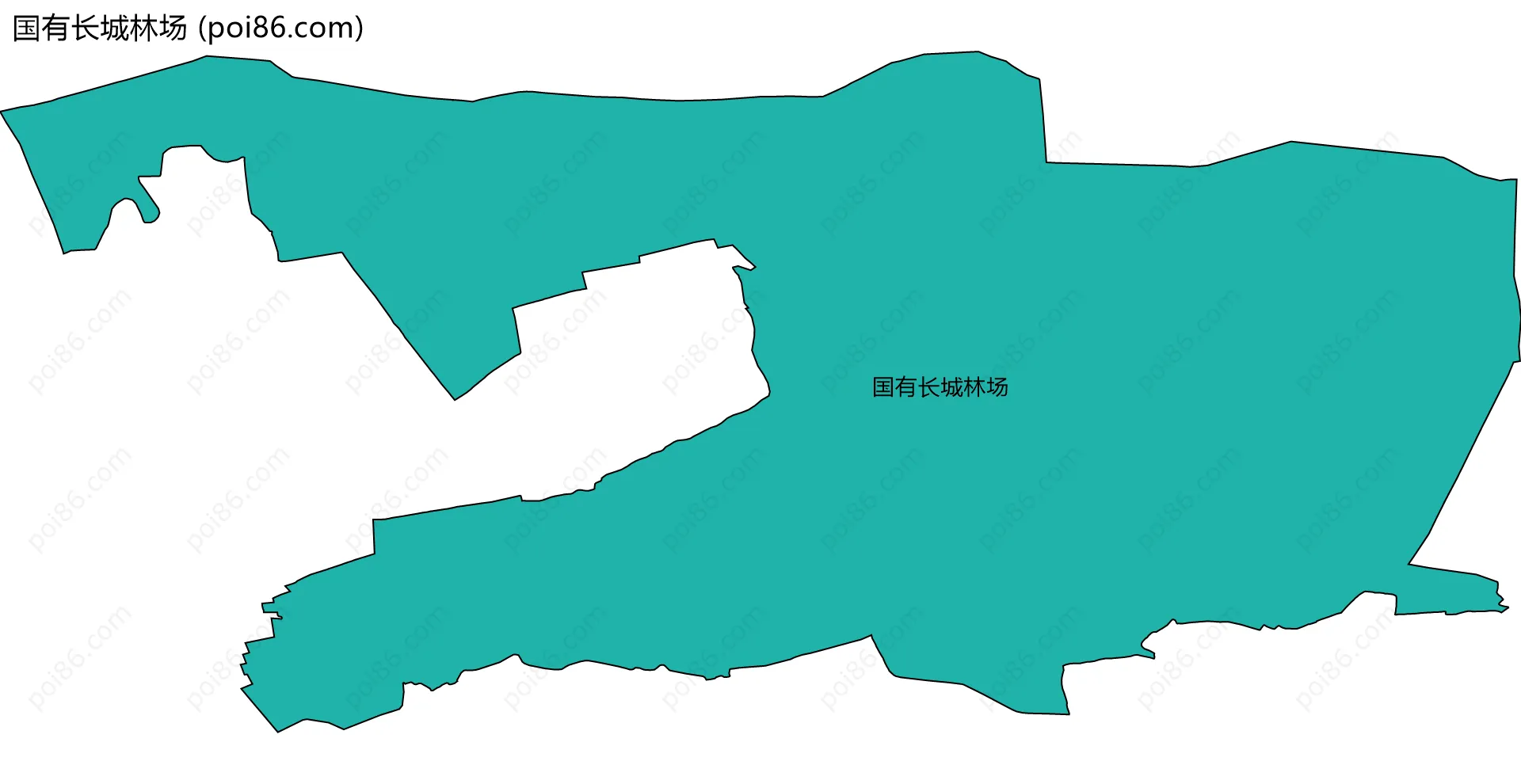 国有长城林场边界地图