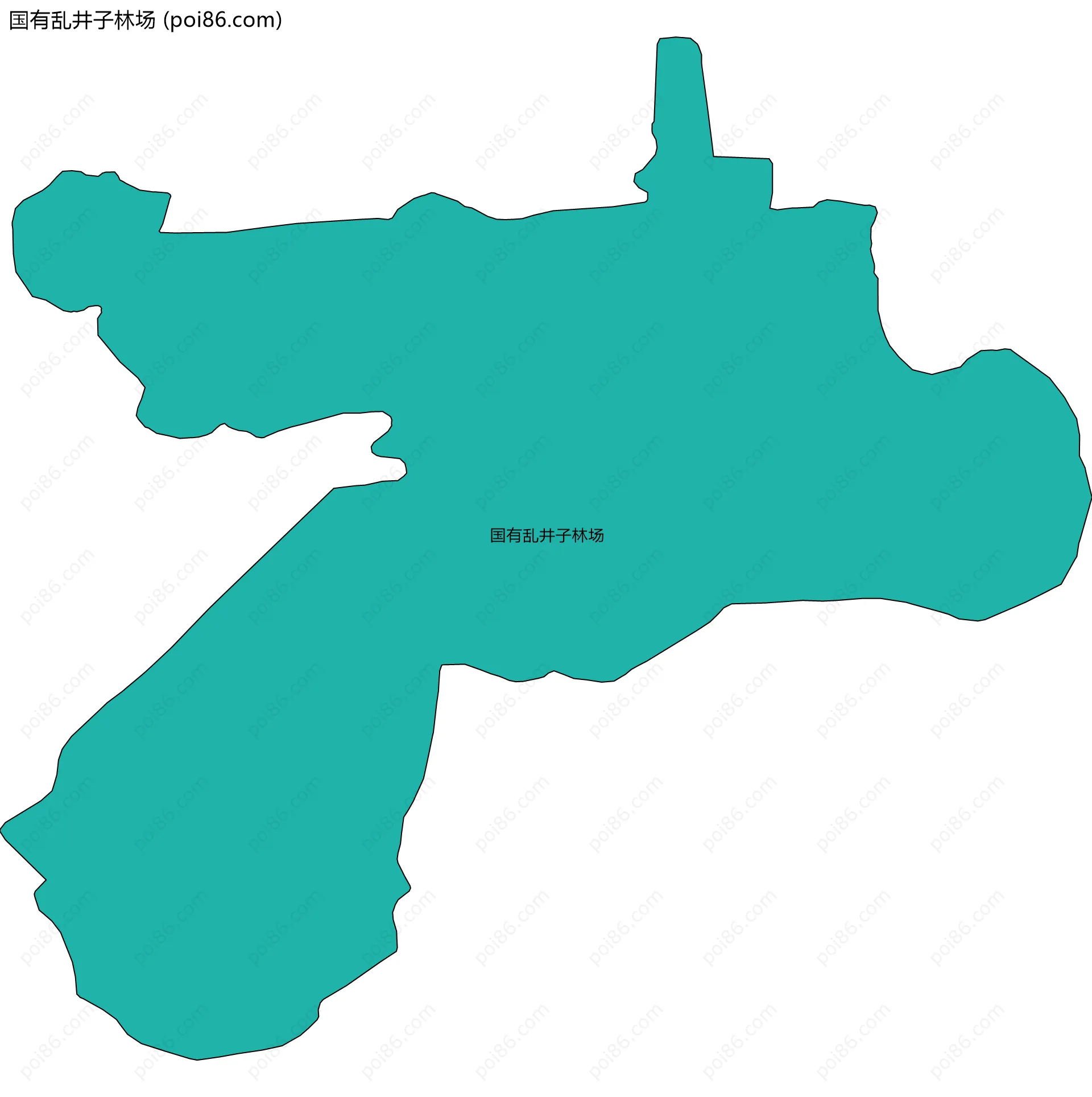 国有乱井子林场边界地图