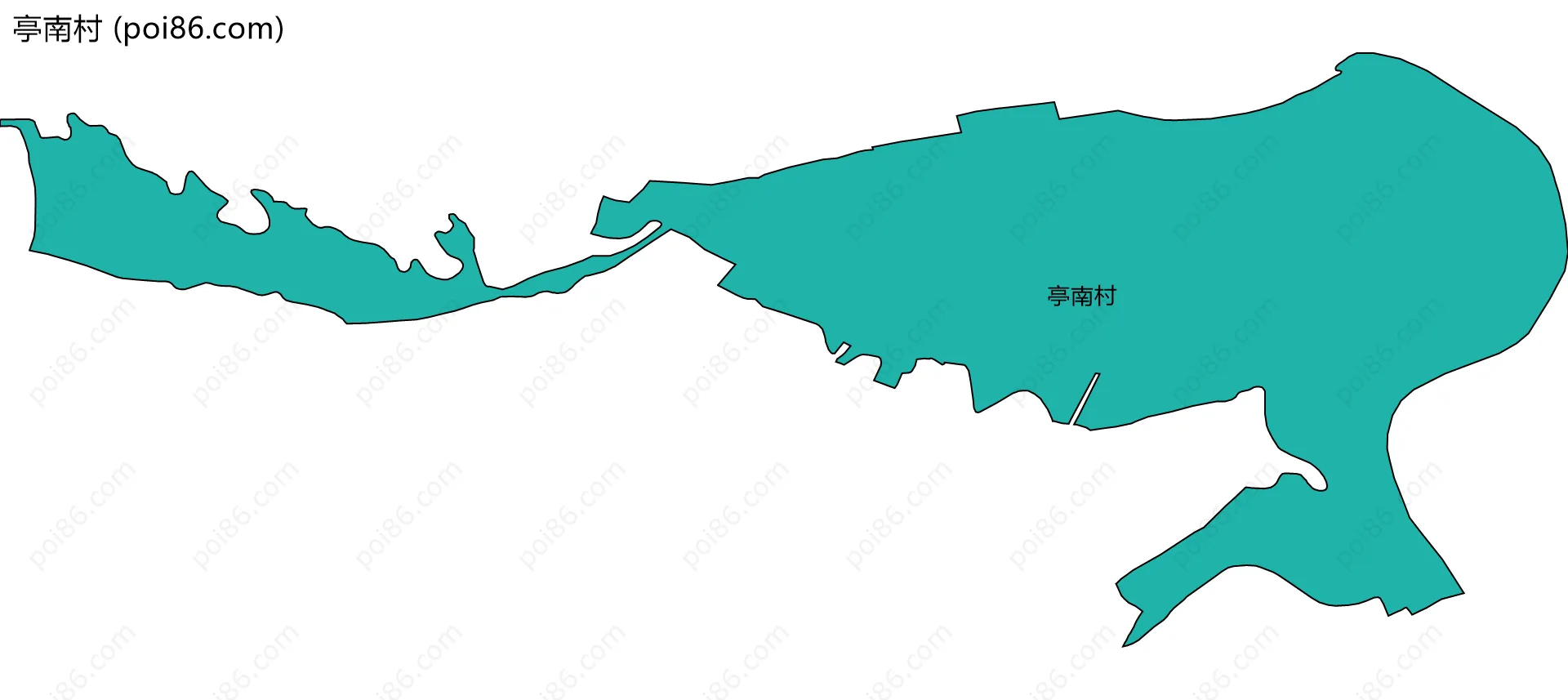 亭南村边界地图