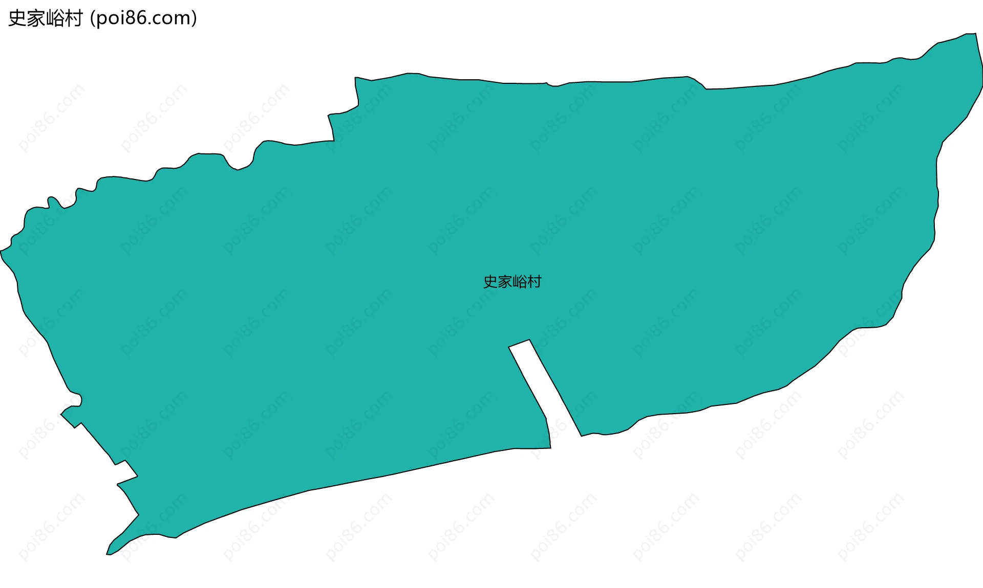 史家峪村边界地图