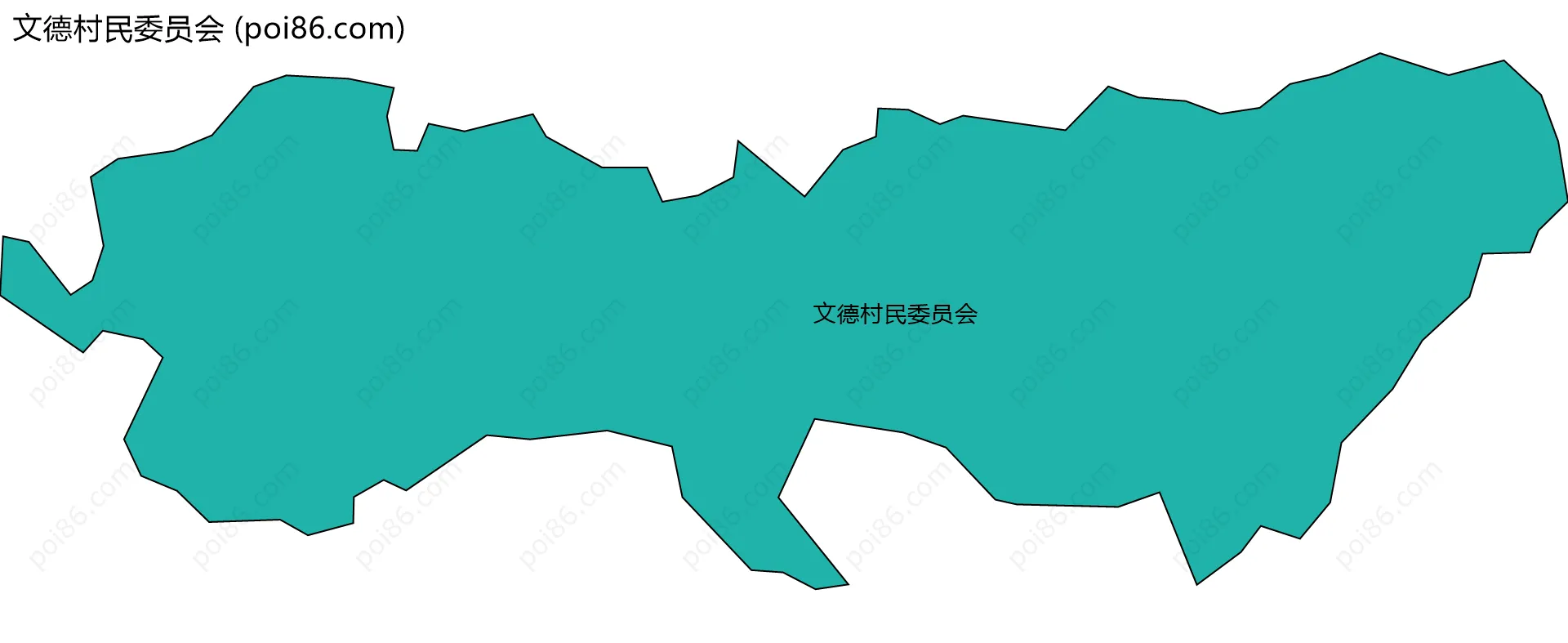 文德村民委员会边界地图