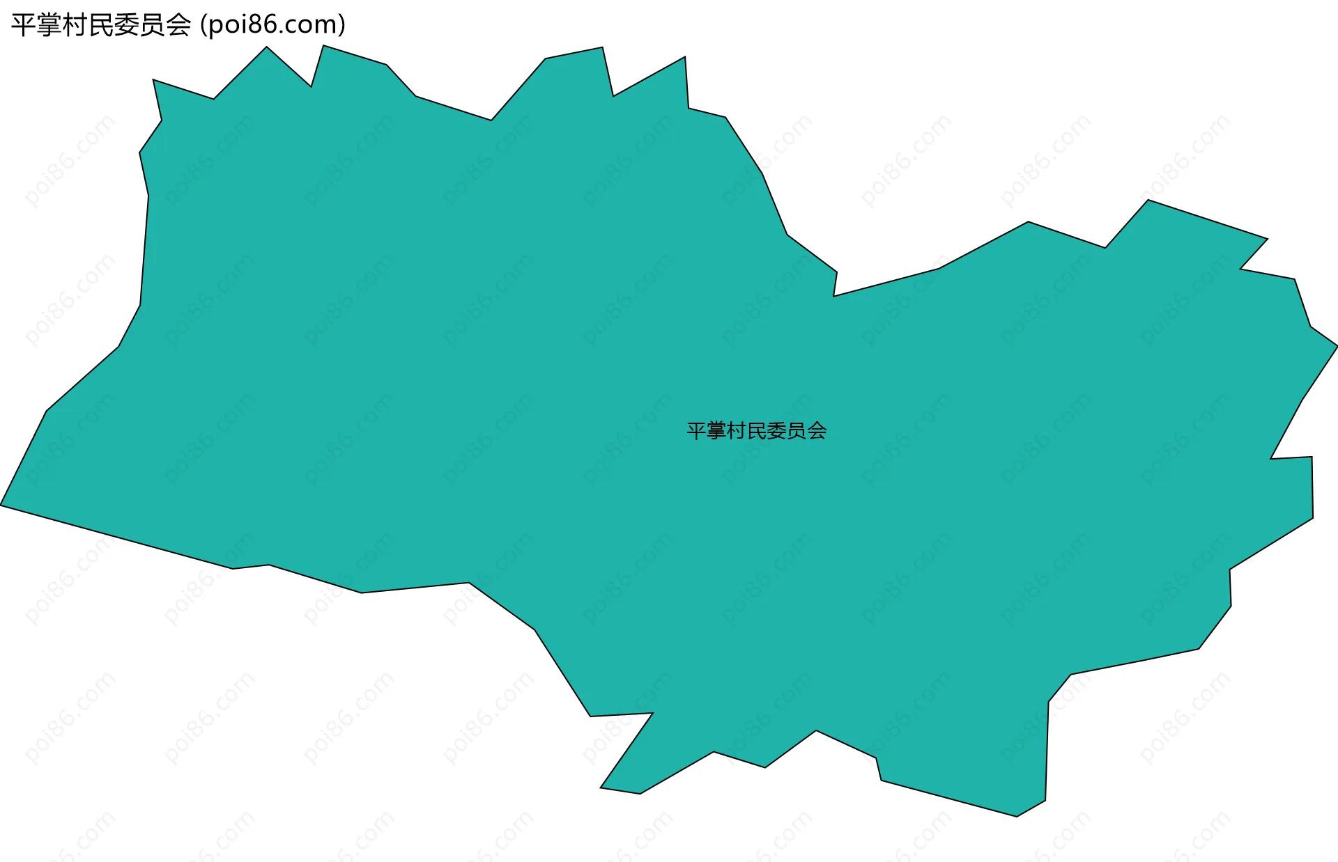 平掌村民委员会边界地图