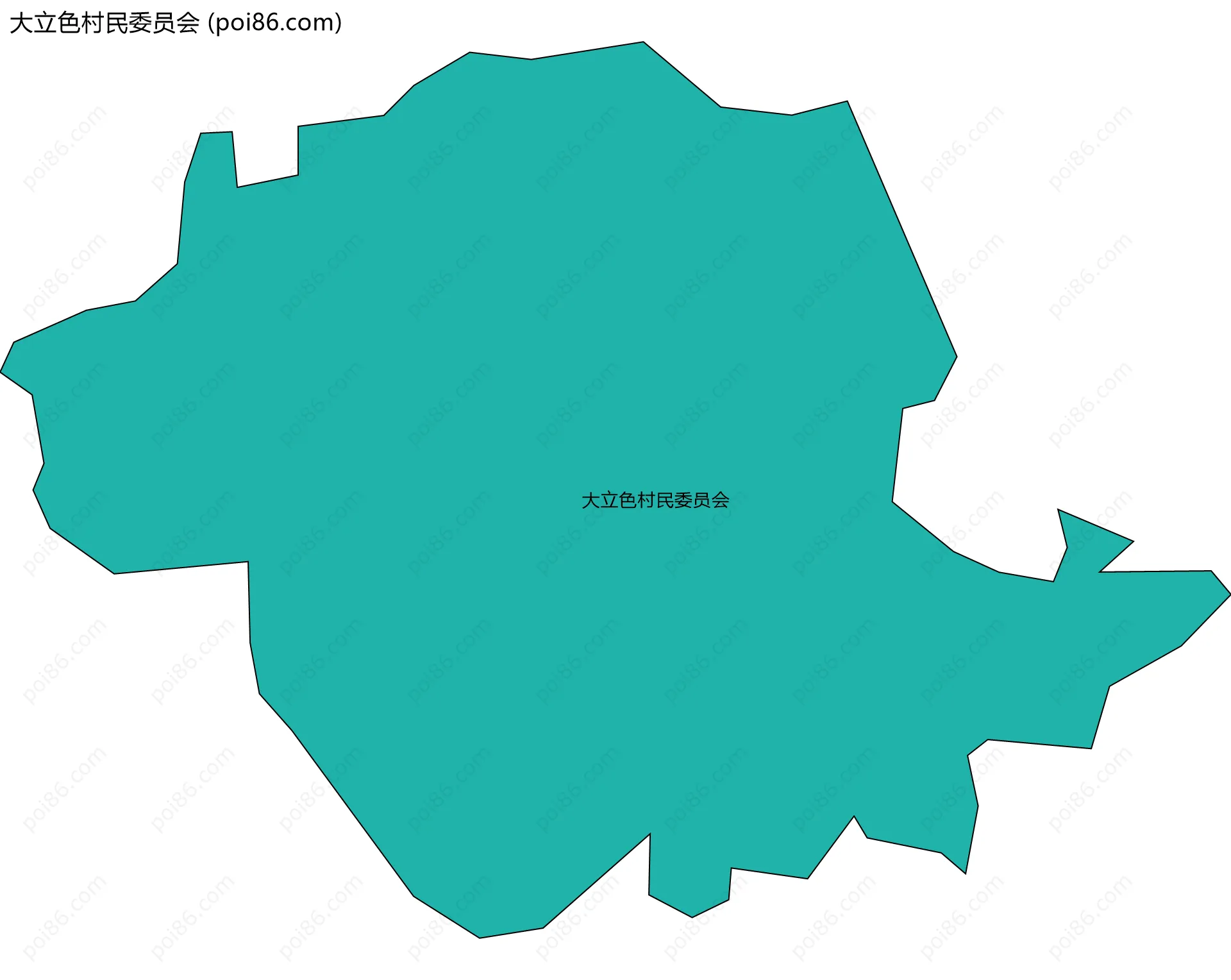 大立色村民委员会边界地图