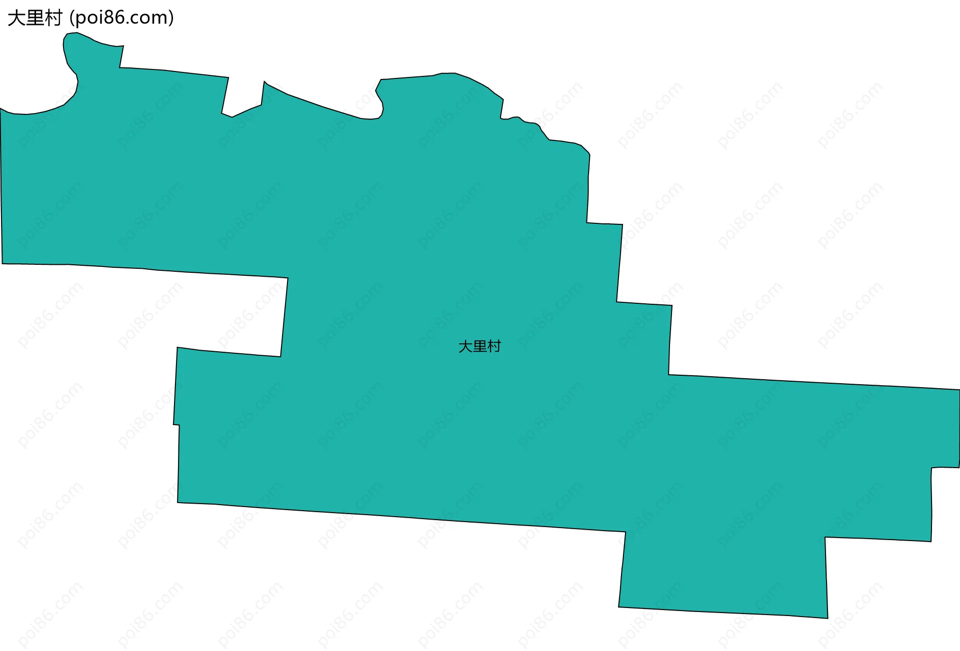 大里村边界地图