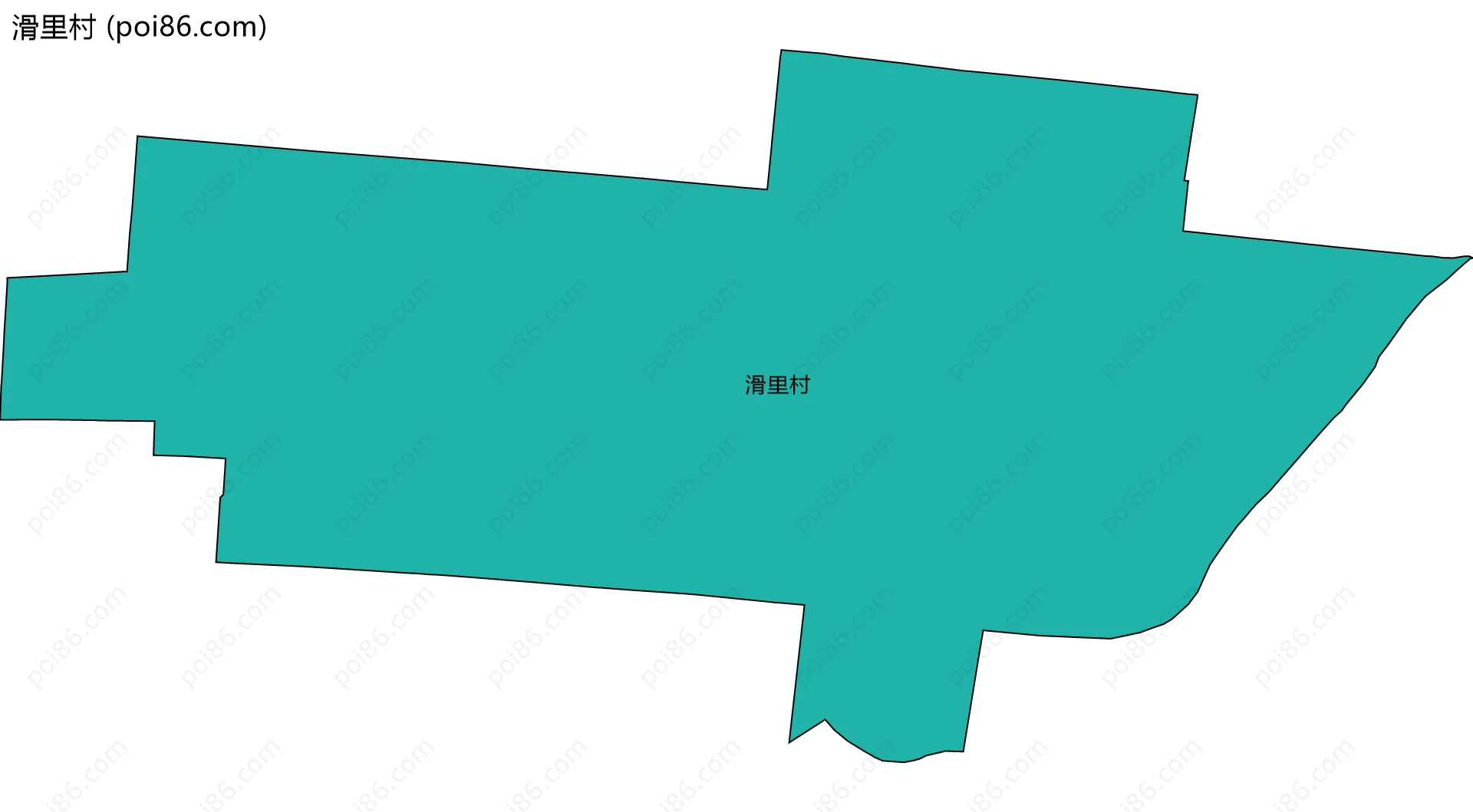滑里村边界地图