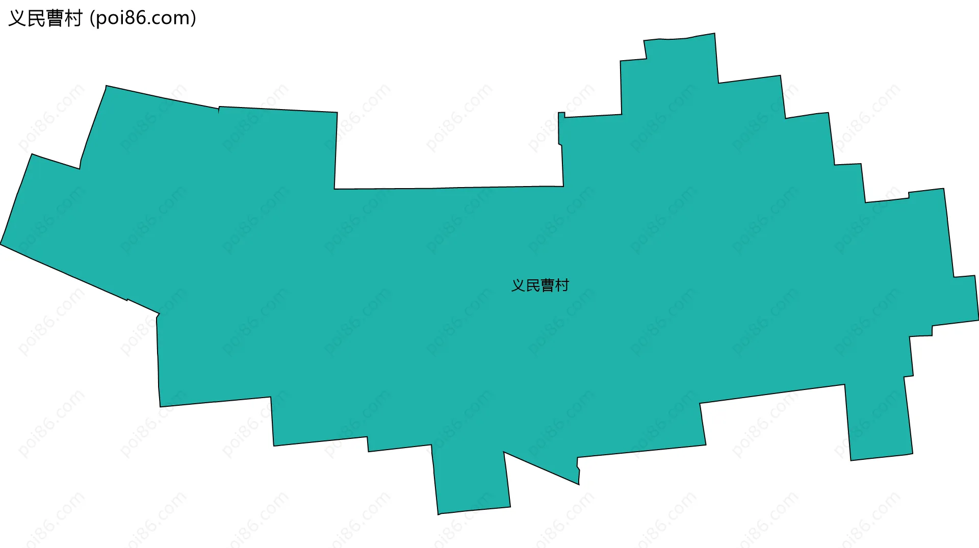 义民曹村边界地图