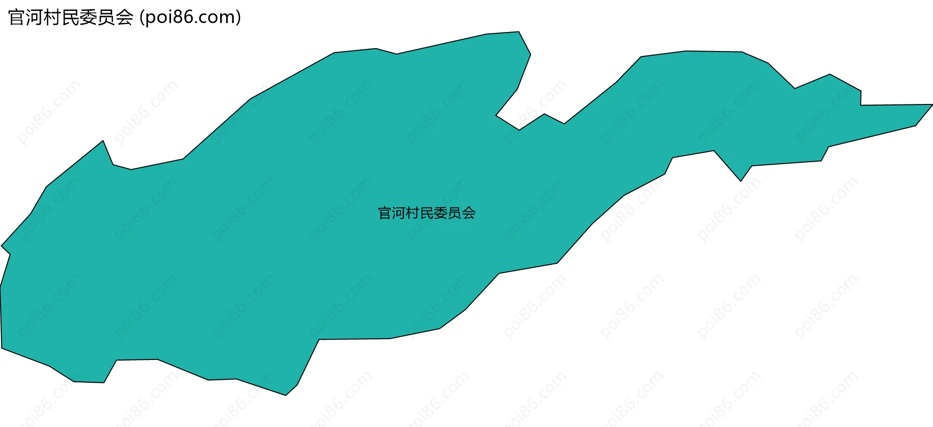 官河村民委员会边界地图