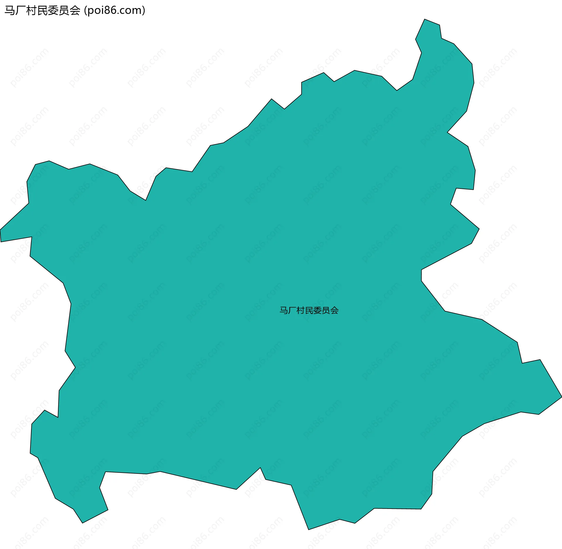 马厂村民委员会边界地图