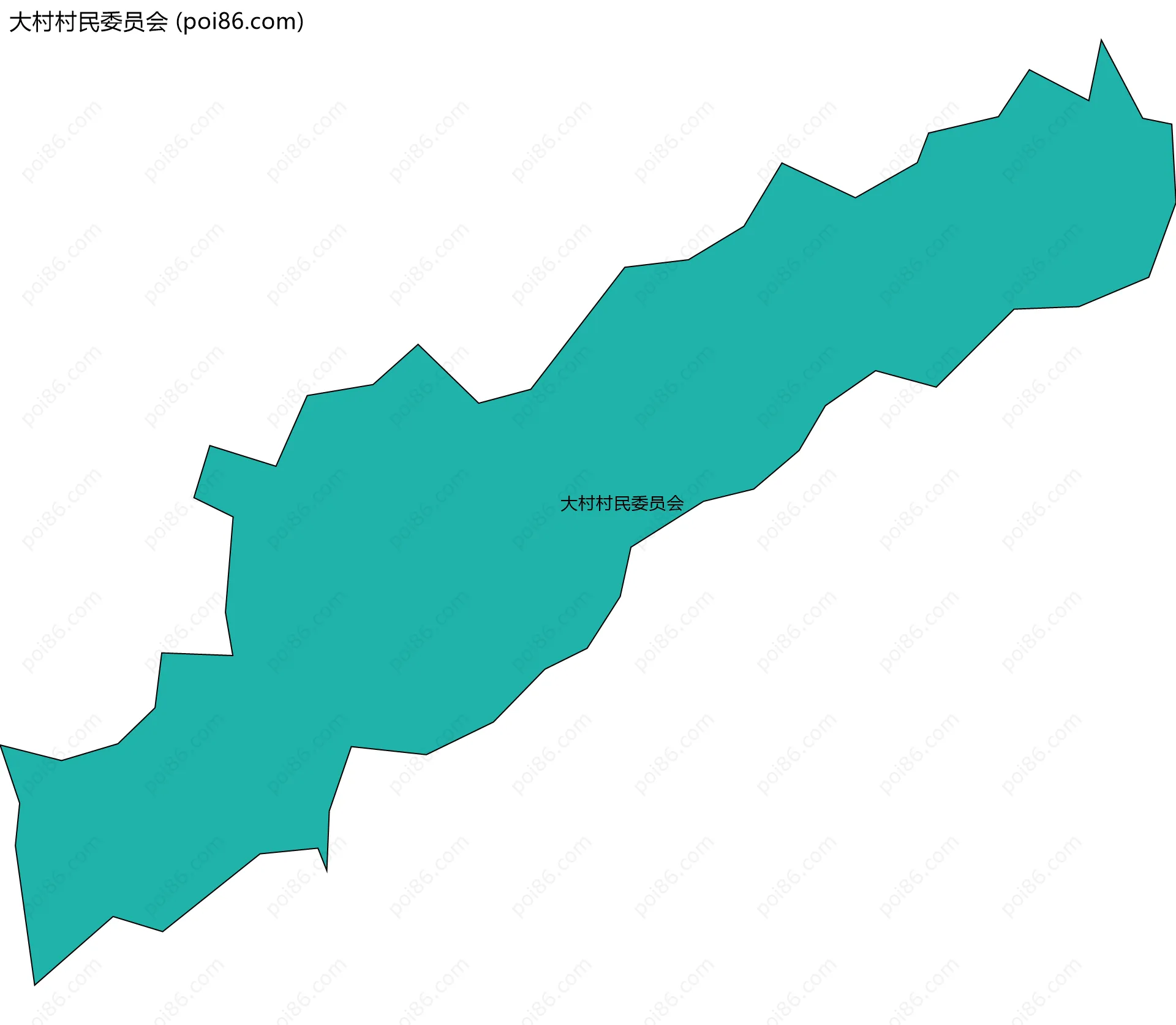 大村村民委员会边界地图